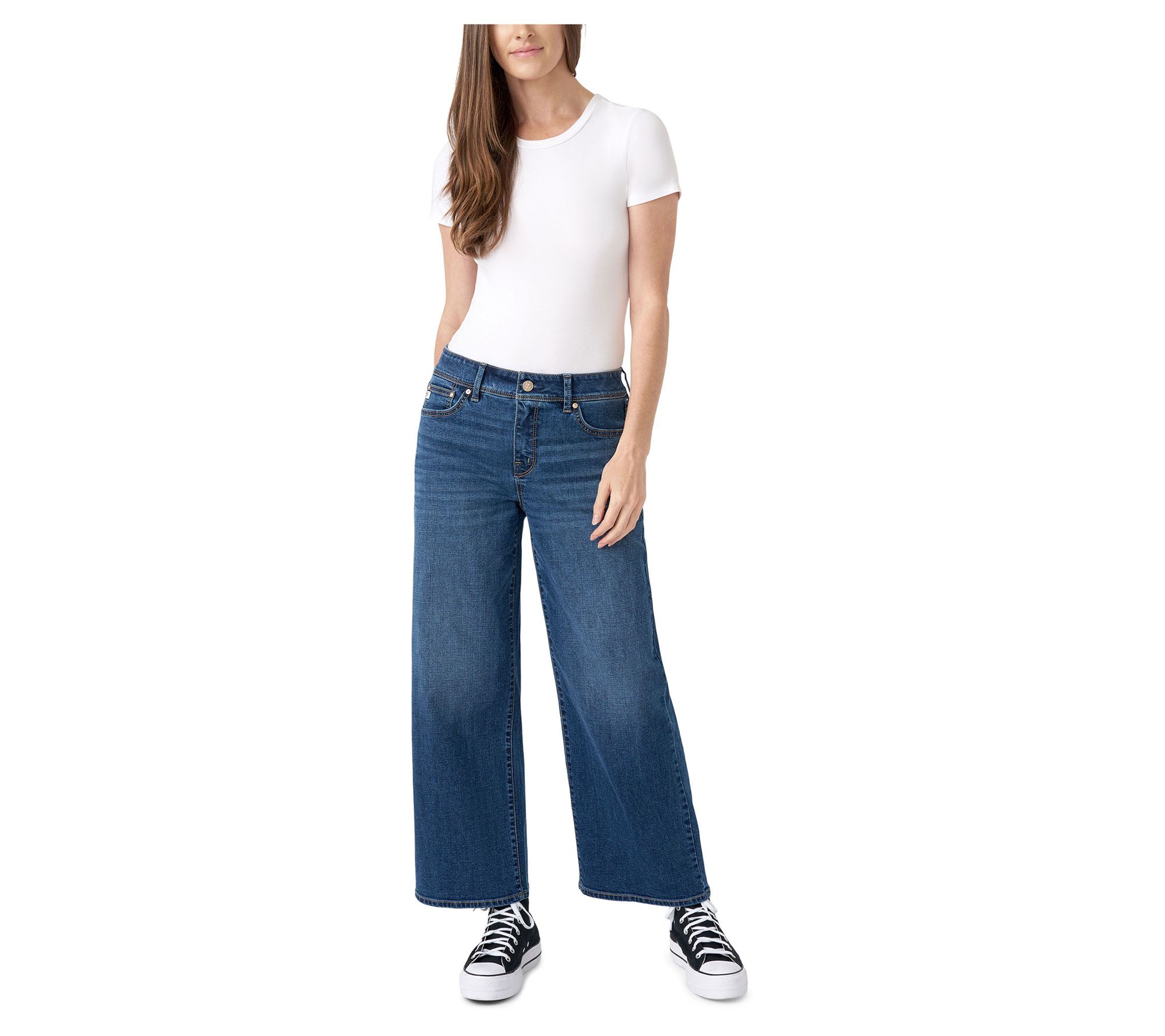 Seven7 Five Pocket Relaxed Wide Leg  Jean