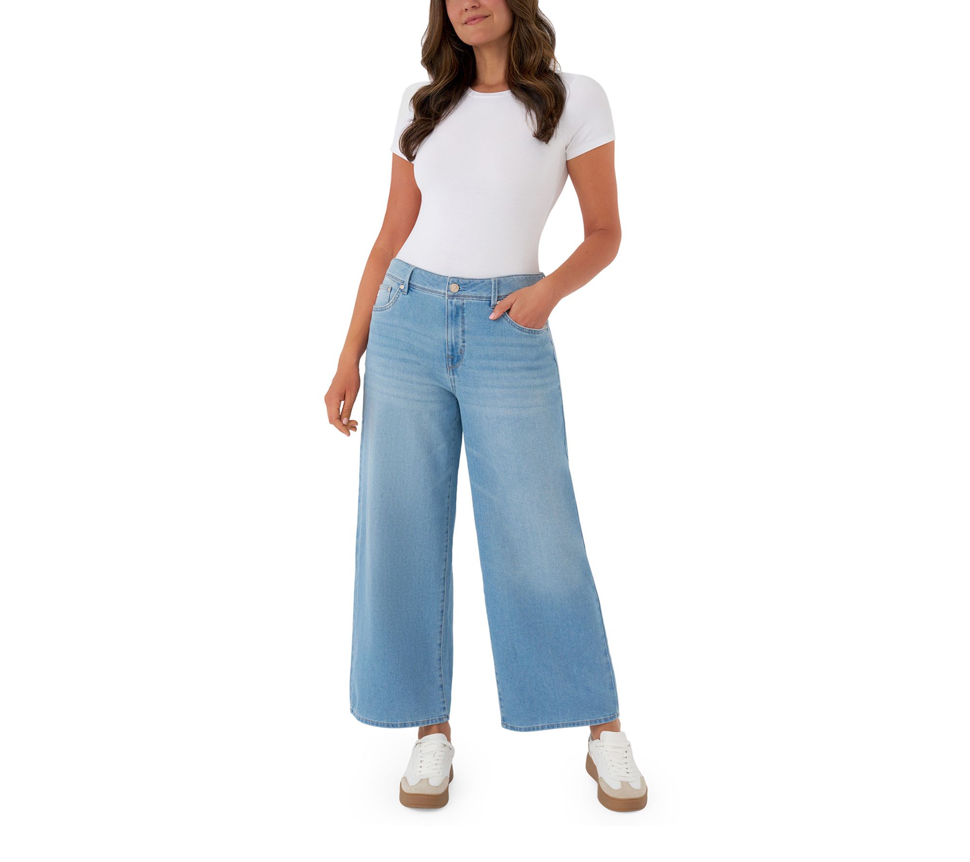 Seven7 Five Pocket Relaxed Wide Leg  Jean