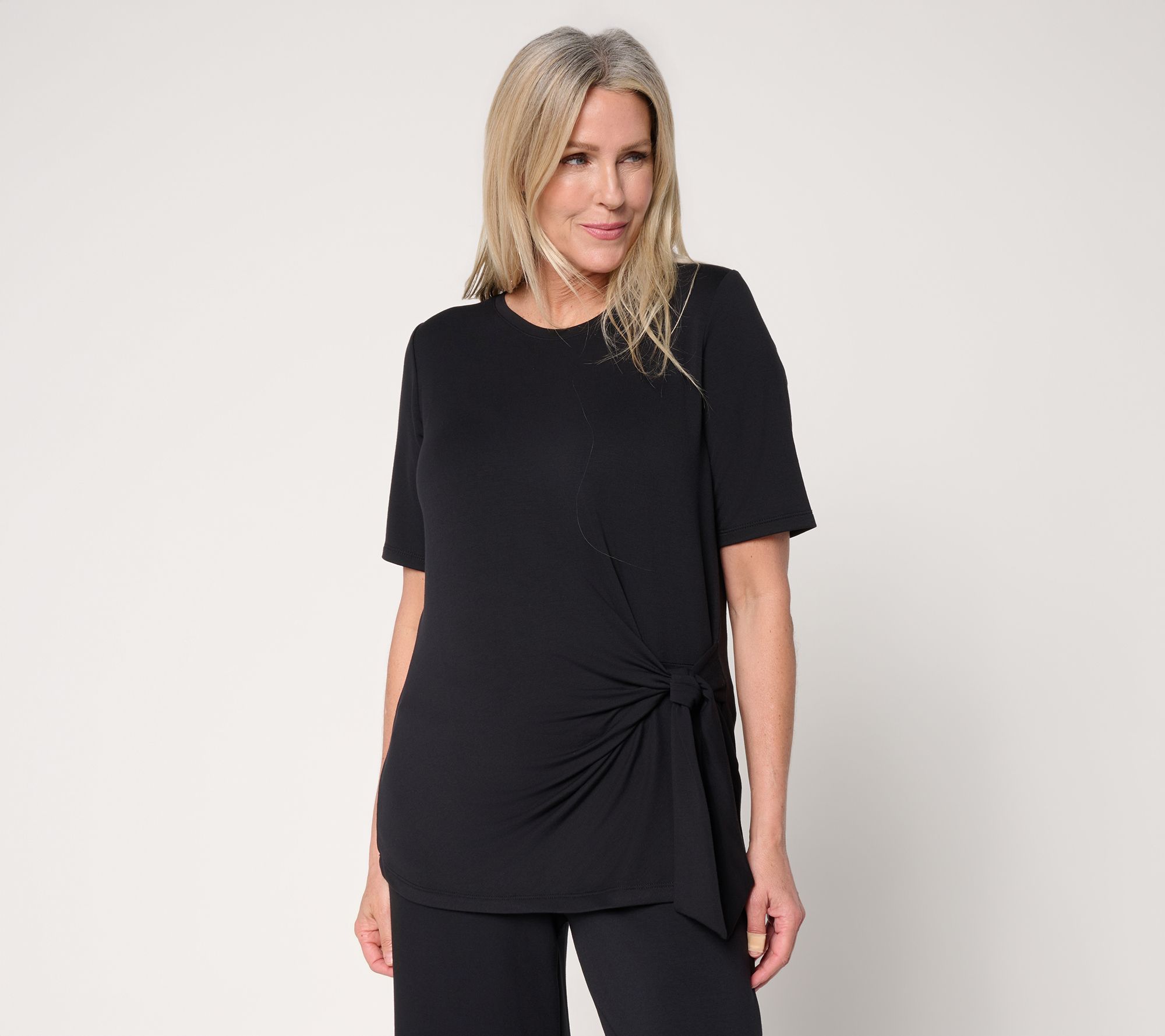 Brandis Dress Out Loud Acquitted Knit Snatched with a Side Tie Top