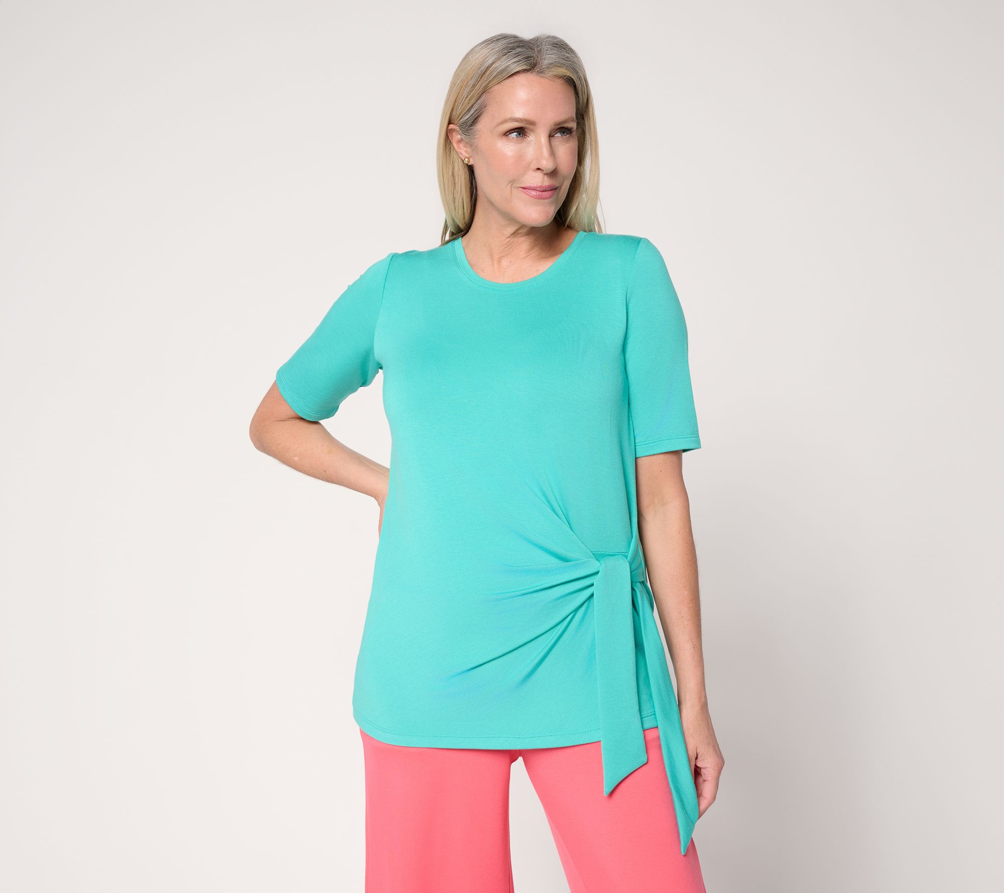 Brandis Dress Out Loud Acquitted Knit Snatched with a Side Tie Top