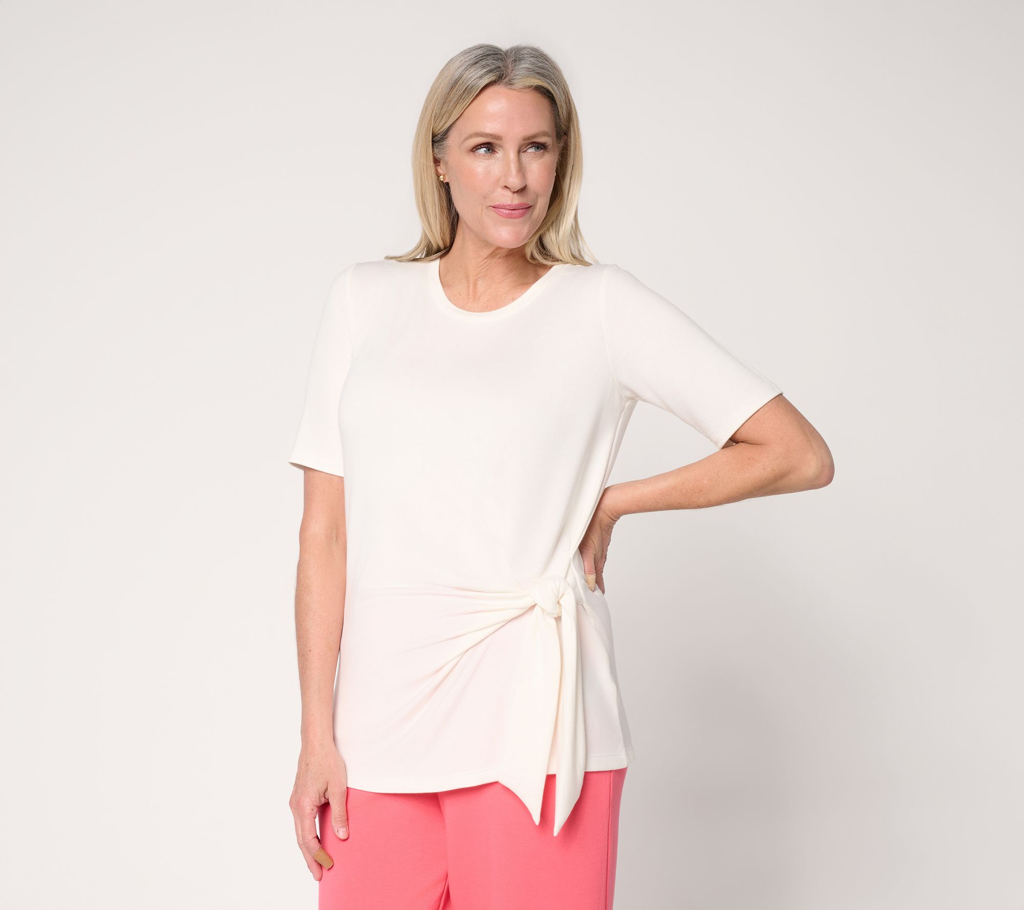 Brandis Dress Out Loud Acquitted Knit Snatched with a Side Tie Top