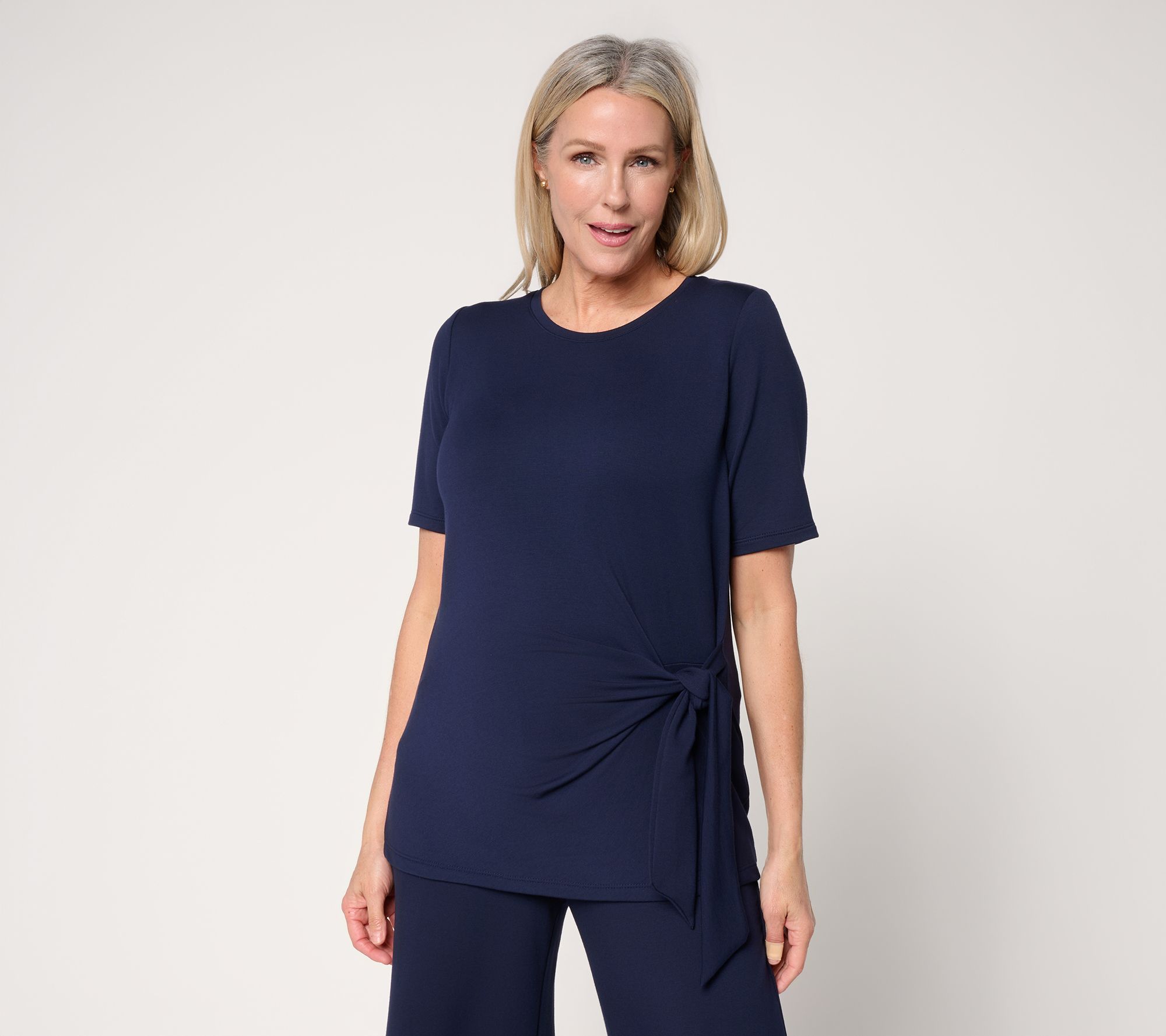 Brandis Dress Out Loud Acquitted Knit Snatched with a Side Tie Top