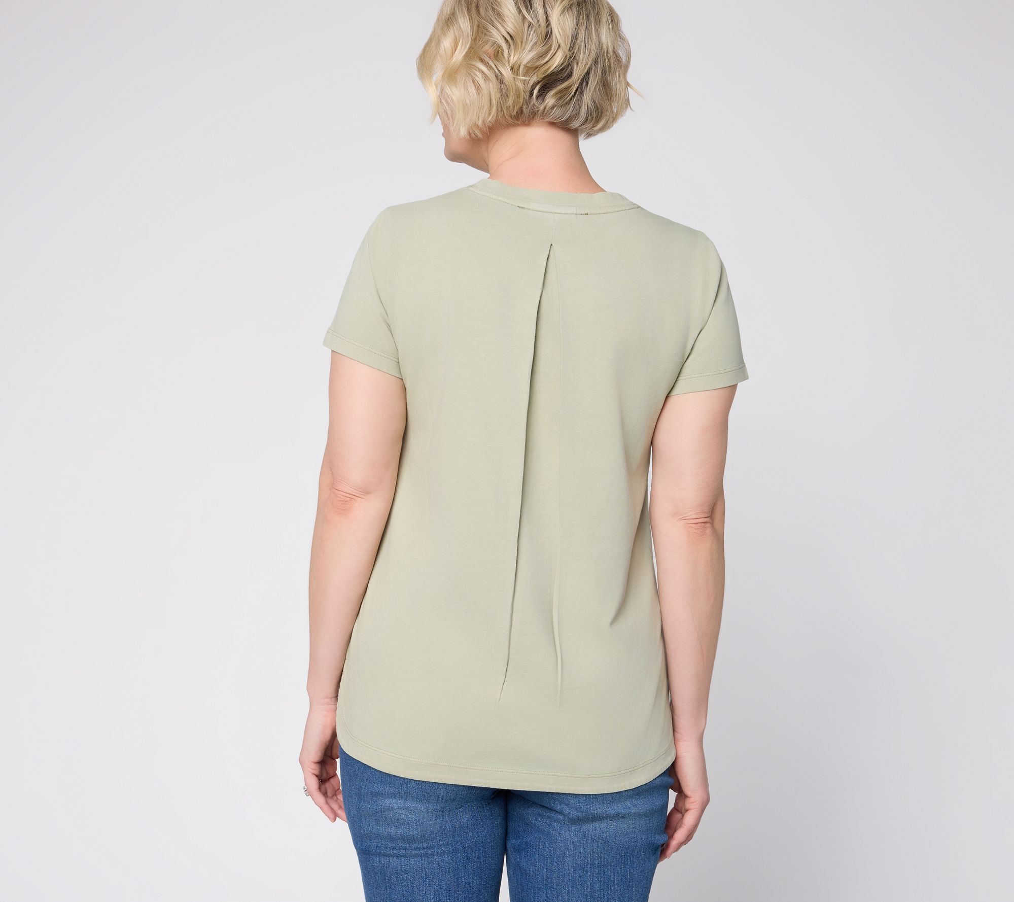 Martha Stewart Signature Essentials 100% Cotton High-Low Tee - QVC.com