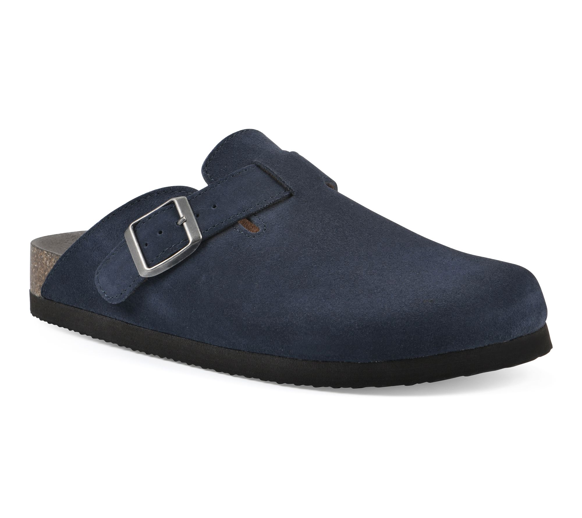 White Mountain Leather Slip-On Clogs -Bari