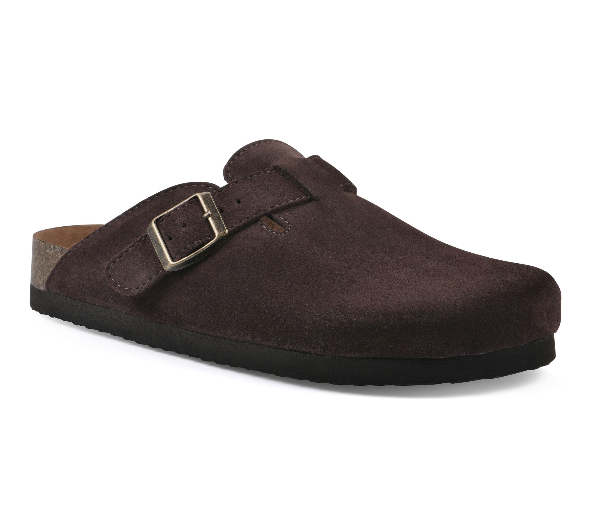 White Mountain Leather Slip-On Clogs -Bari