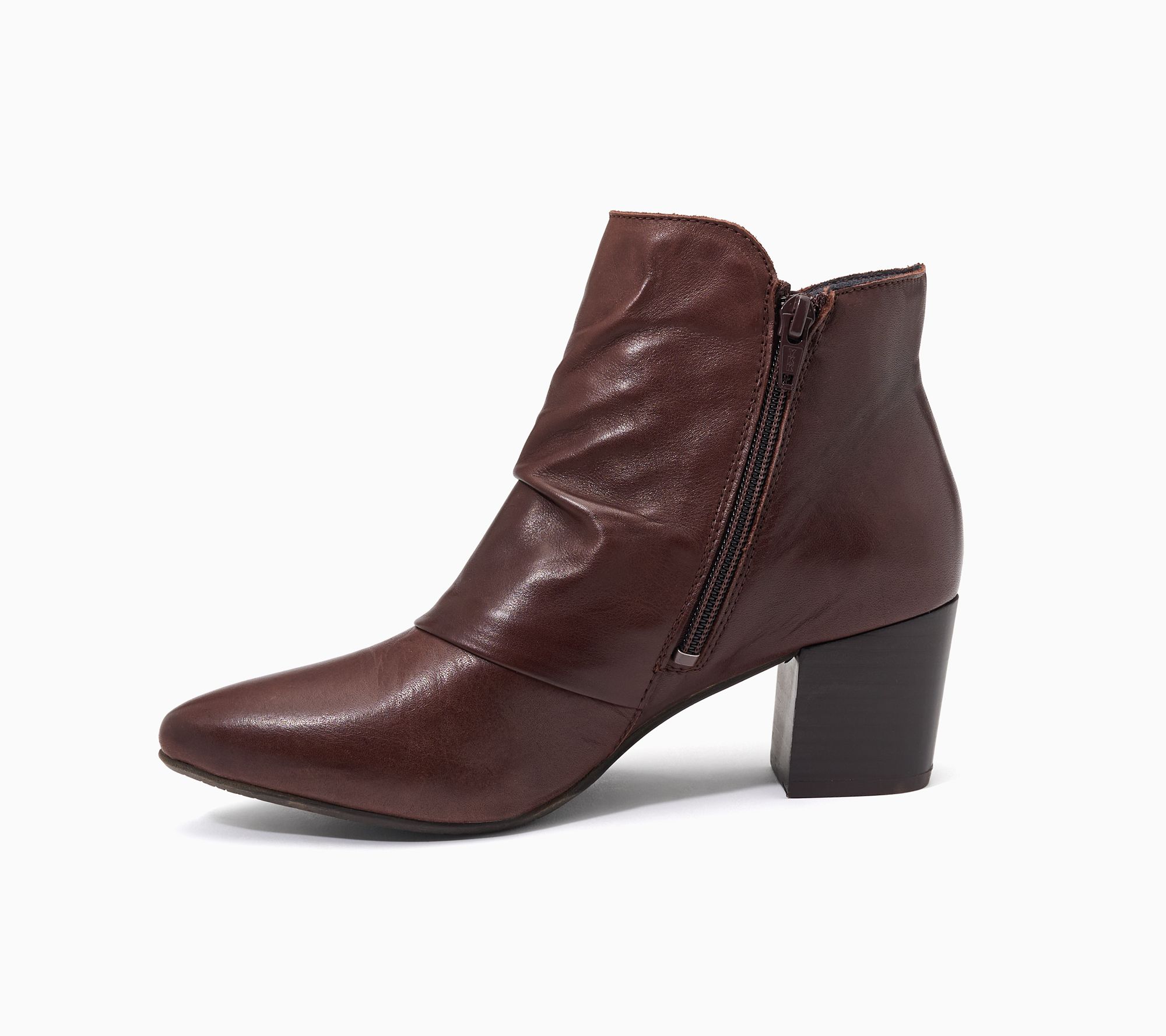 Miz Mooz Leather Heeled Ankle Boot - Victor | QVC