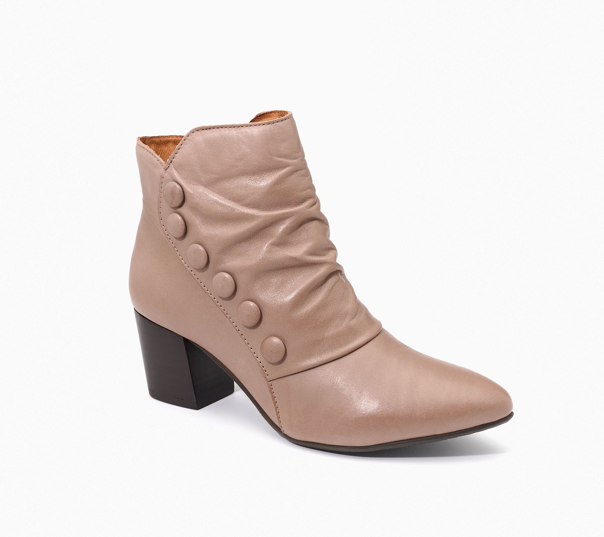 Miz Mooz Leather Heeled Ankle Boot - Victor