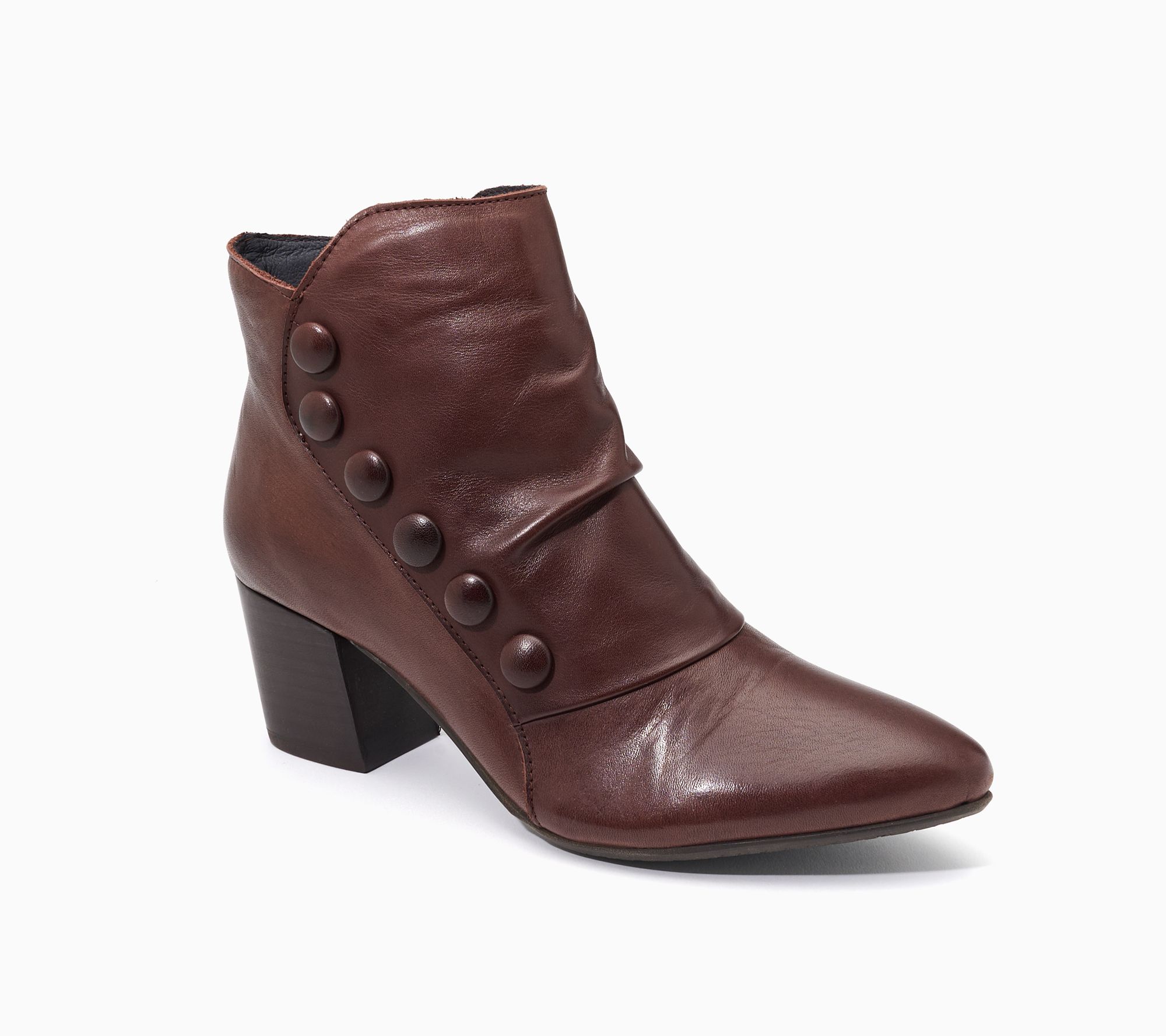 Miz Mooz Leather Heeled Ankle Boot - Victor