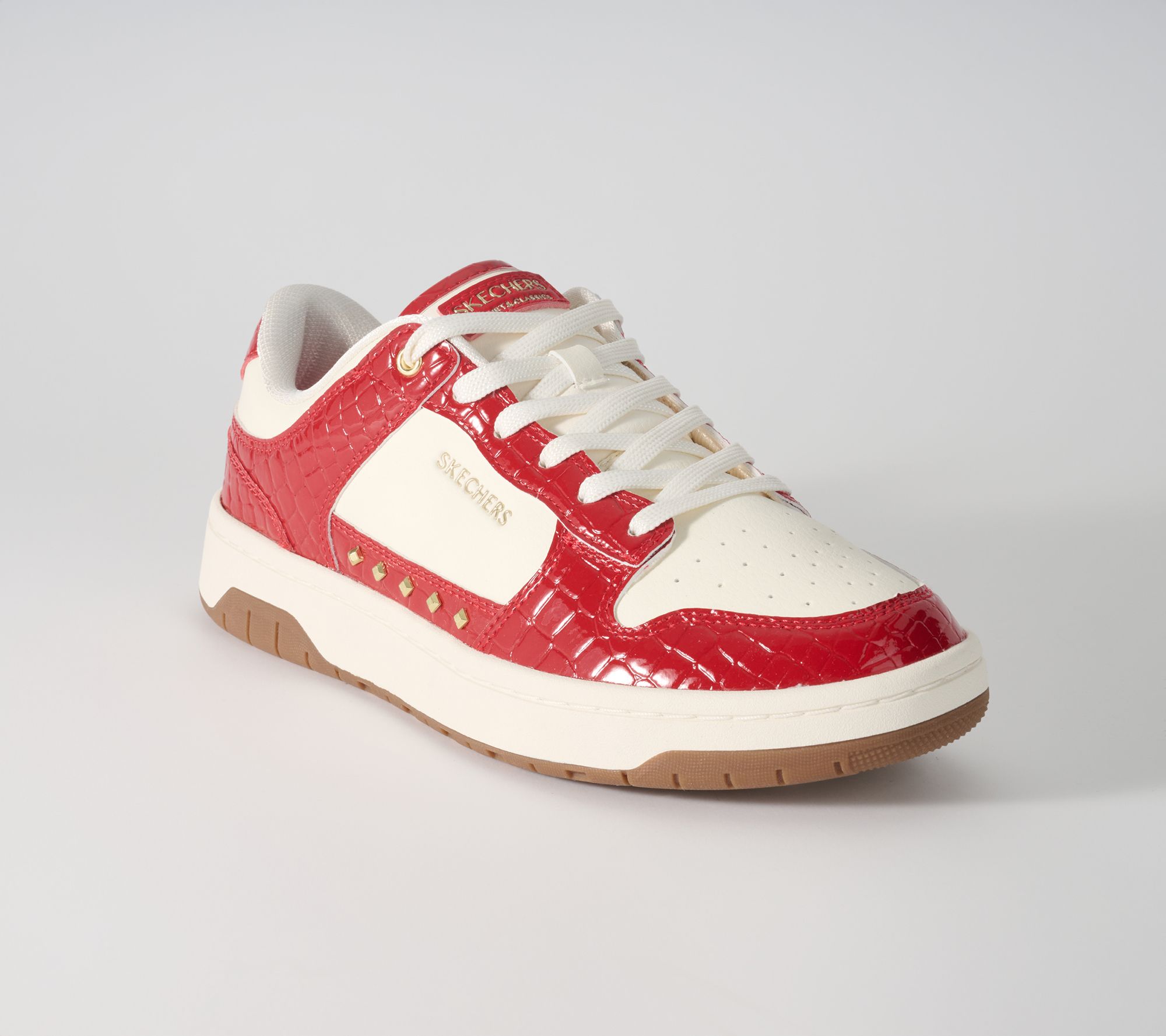  Skechers Patent Overlay Casual Sneakers - Benson Pace