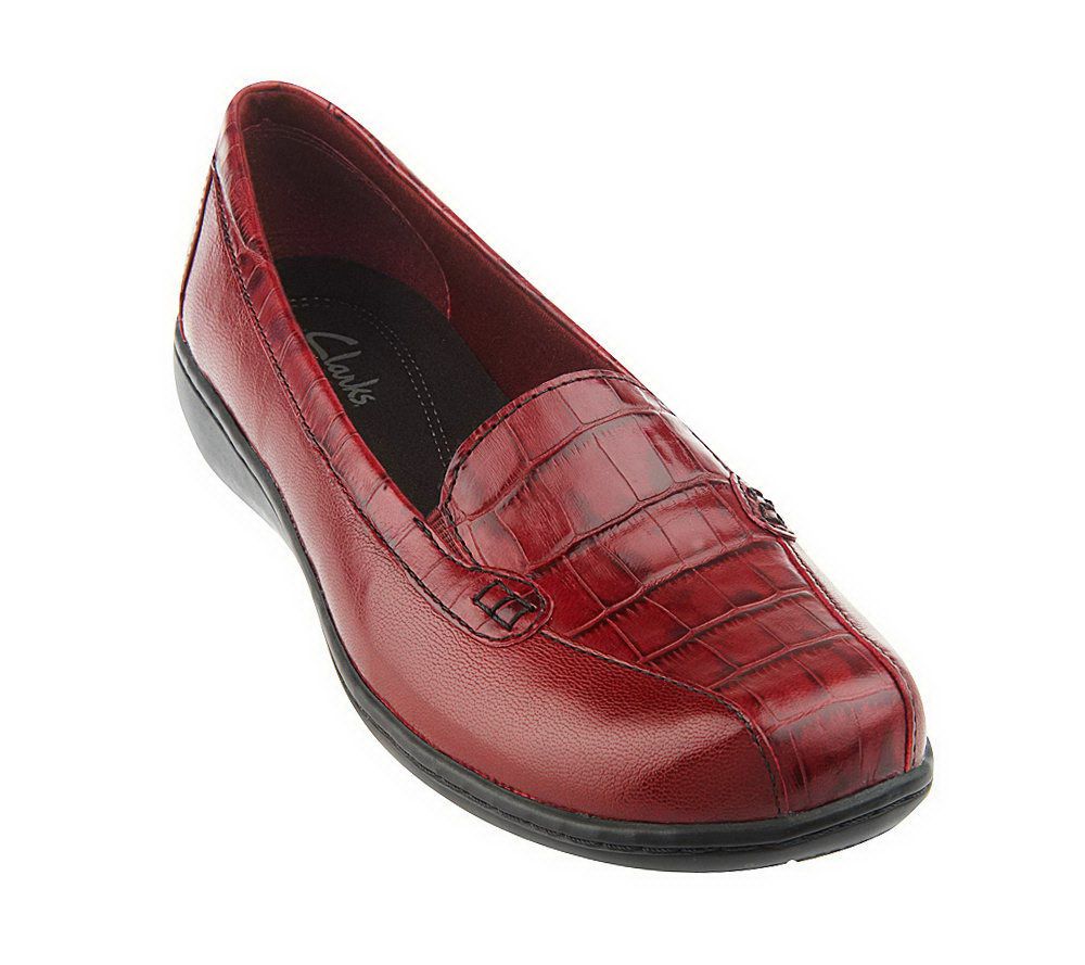 qvc clarks loafers