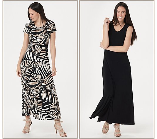 Attitudes by Renee Como Jersey Set of 2 Maxi Dresses