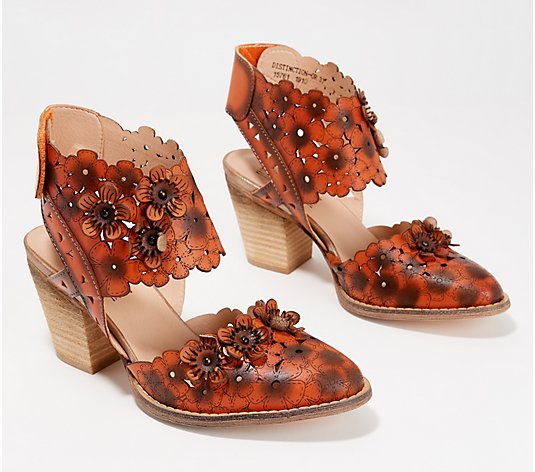 L'Artiste by Spring Step Leather Heeled Sandals - Distinction