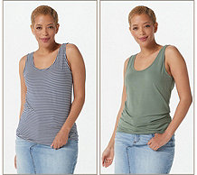  Candace Cameron Bure Stretch Layering Tank 2-Pack - A397206