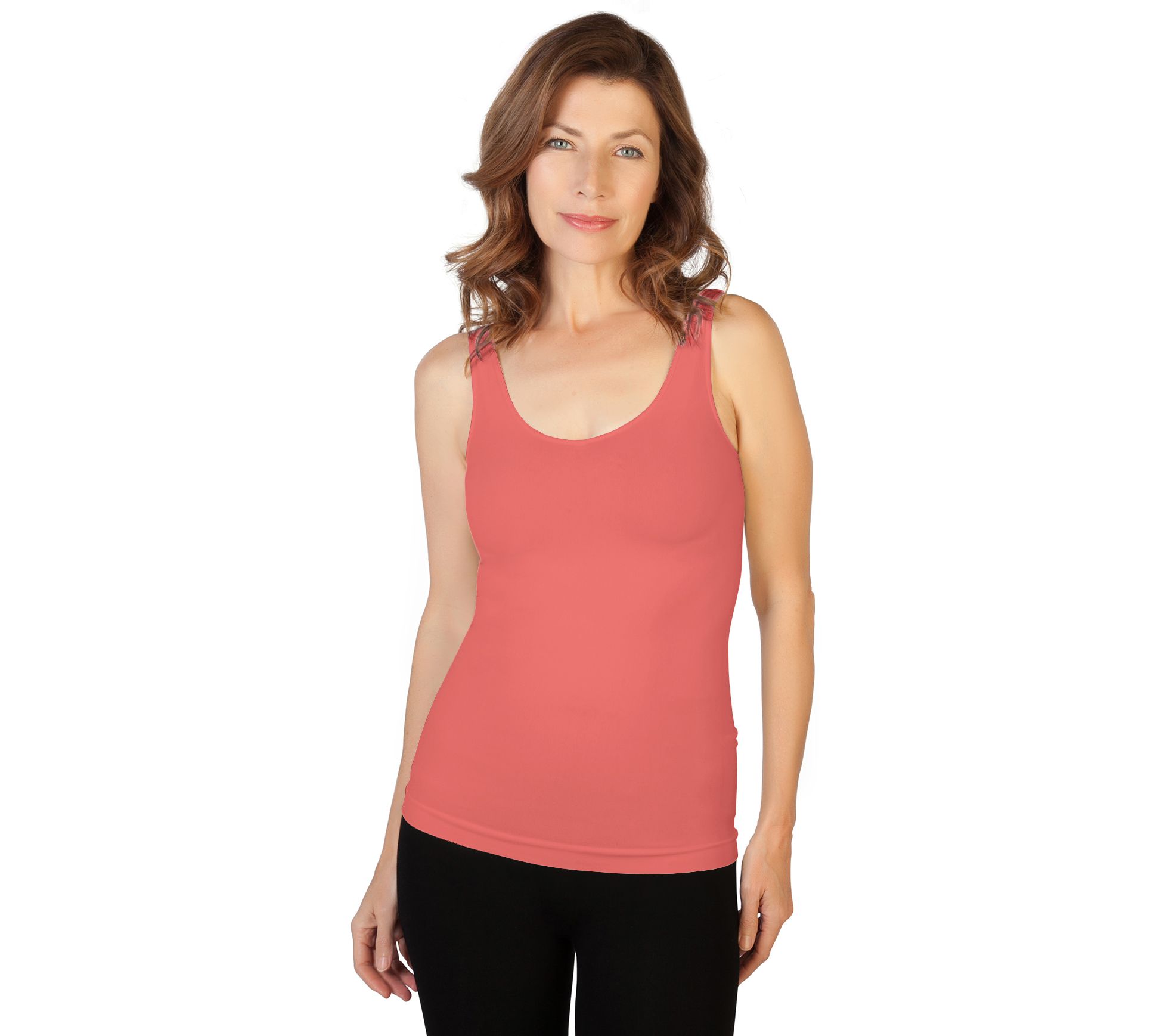 SkinnyTees HIGH Neck Tank Army At Women's Clothing Store