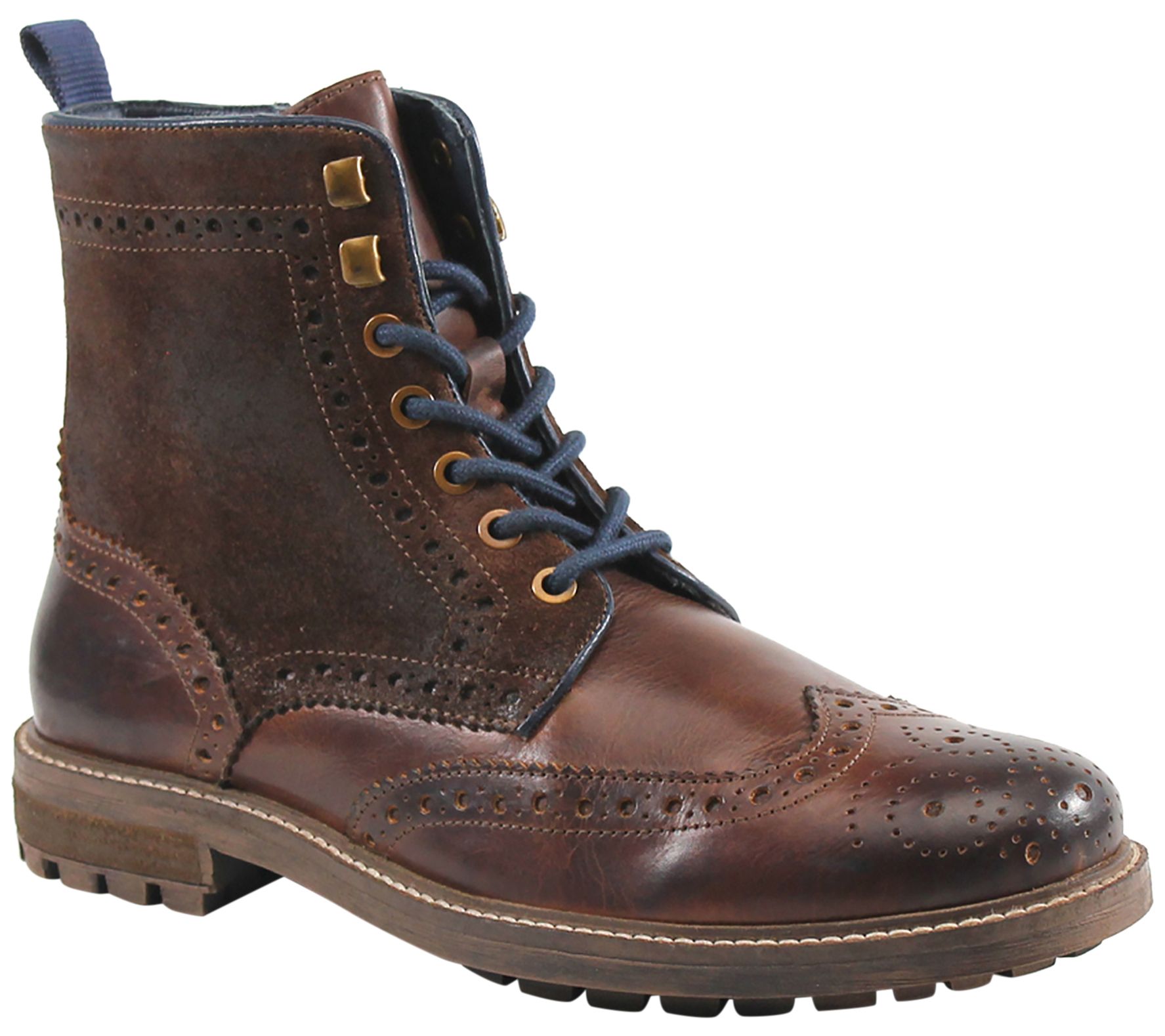 Testosterone Shoes Men's Leather Lace-Up Boots- Cash In - QVC.com