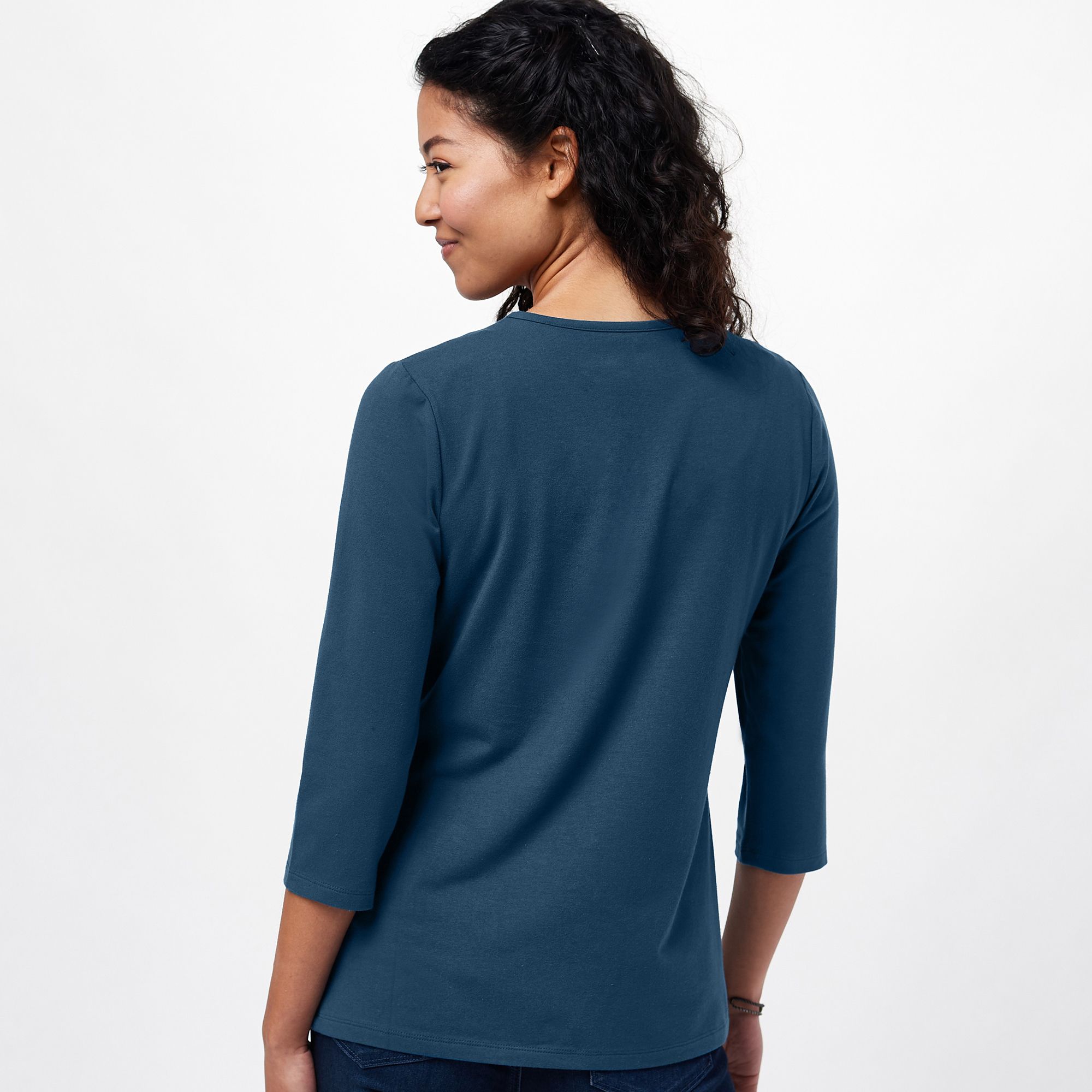 QVC  Denim & Co. Essentials Perfect Jersey Long-Sleeve Top 3-Pack as low  as $12.75 Shipped