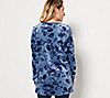 Denim & Co. Comfort Zone Regular Printed Velour Tunic with Pockets, 1 of 3