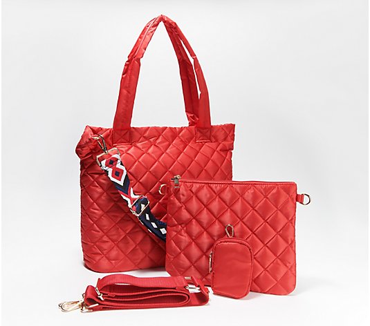 Amy Stran x AHDORNED Quilted Nylon Tote with Accessories