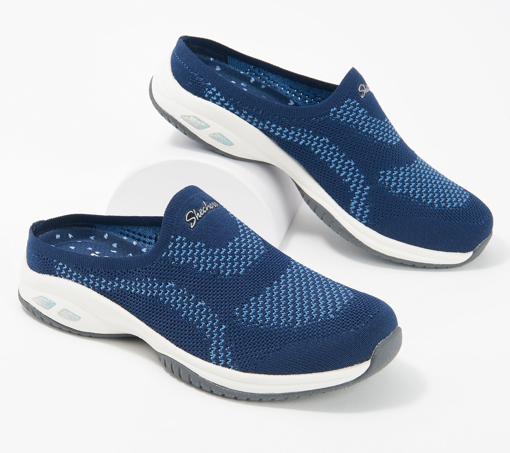 Skechers Commute Time Washable Knit Mules In Knit to Win - QVC.com