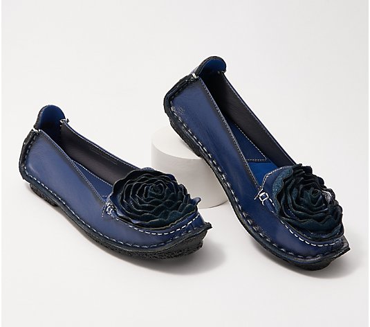 L'Artiste by Spring Step Leather Flats - Dezi