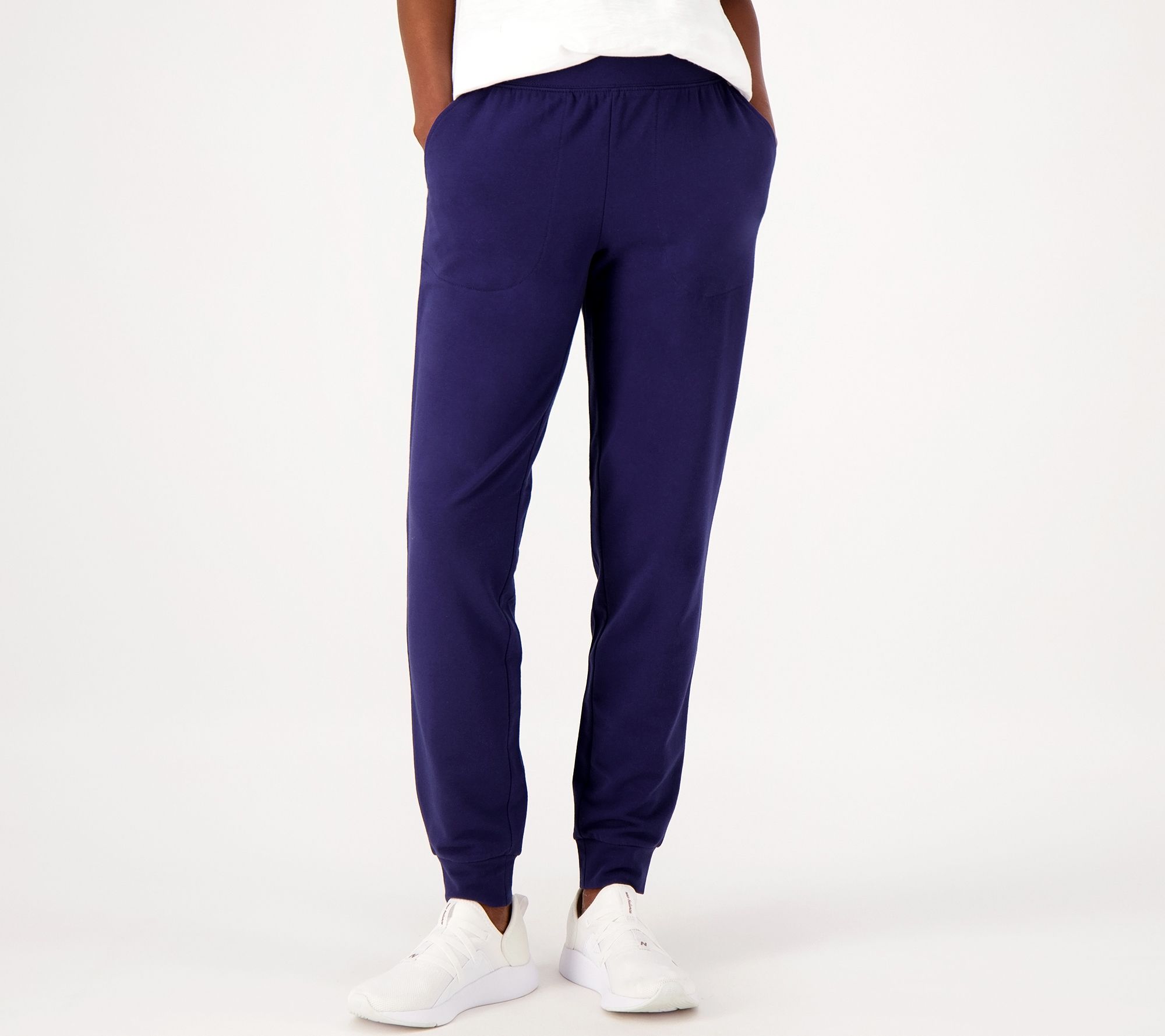 Sport Savvy Regular French Terry Jogger with Pockets - QVC.com