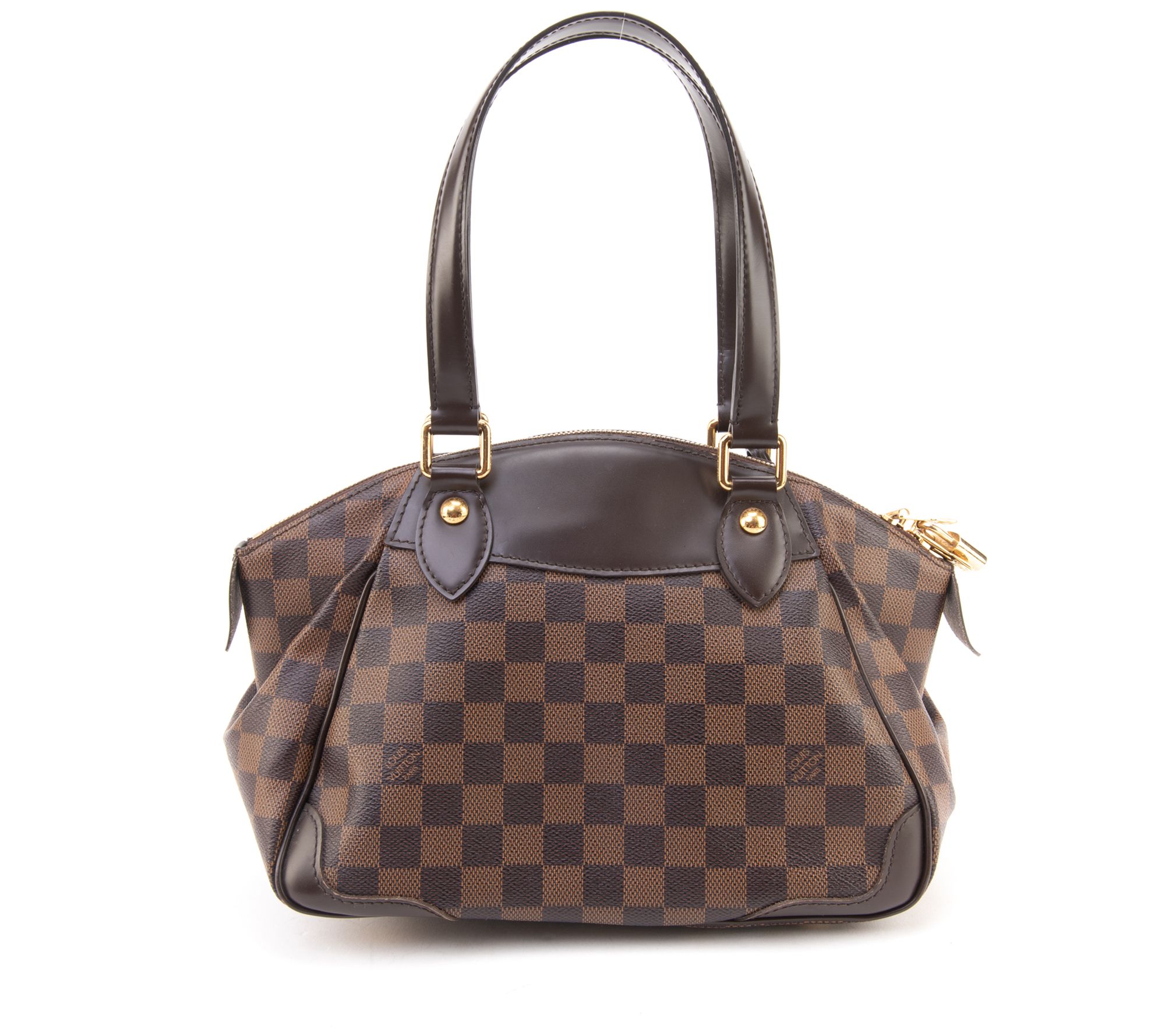 Louis Vuitton - Authenticated Hudson Handbag - Cloth Brown for Women, Good Condition