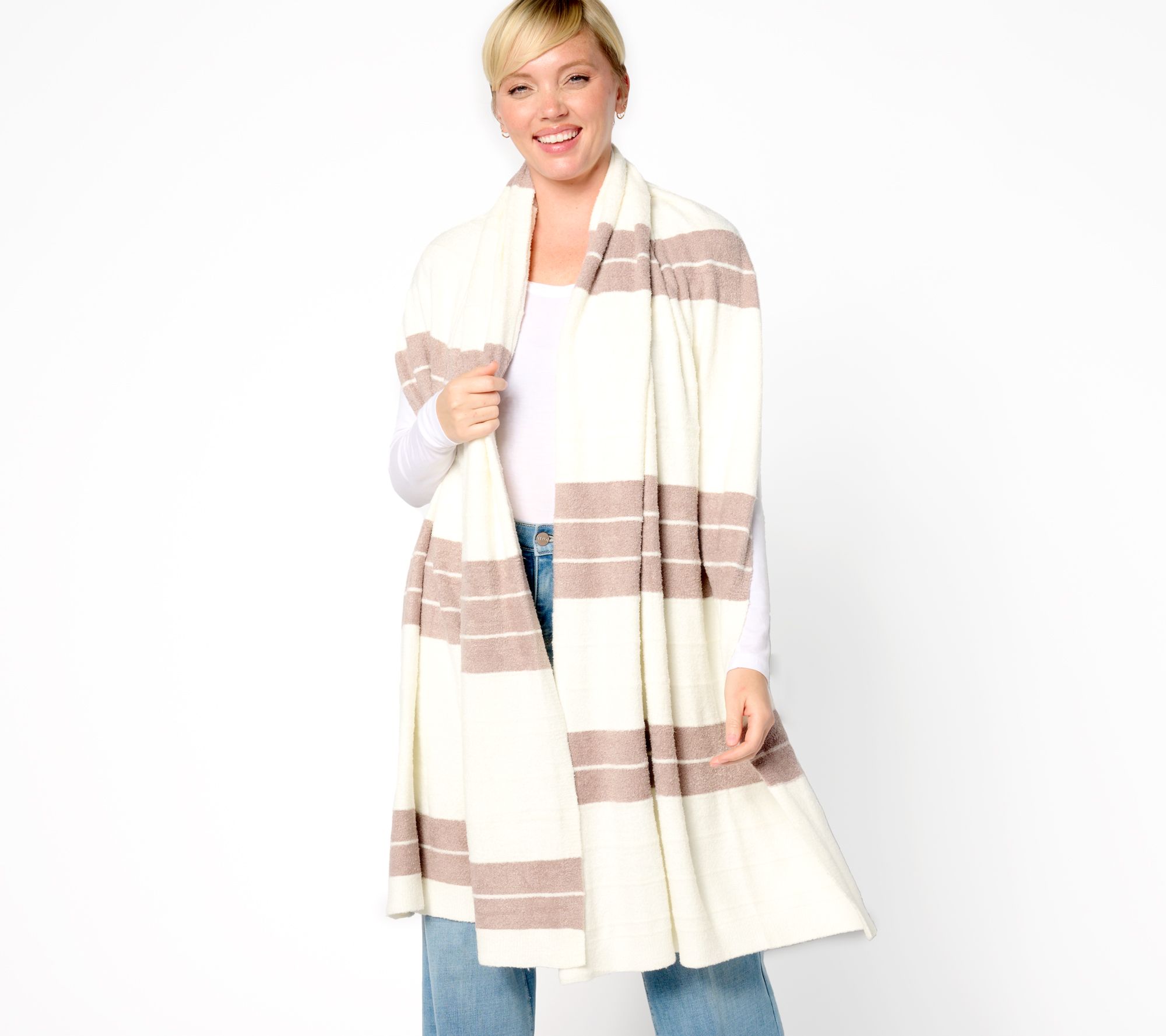 Wool Blanket Scarf // Pearl Solid — ARAE