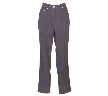 Denim & Co. Modern Waist StretchMoleskin 5 Pocket Jeans - QVC.com