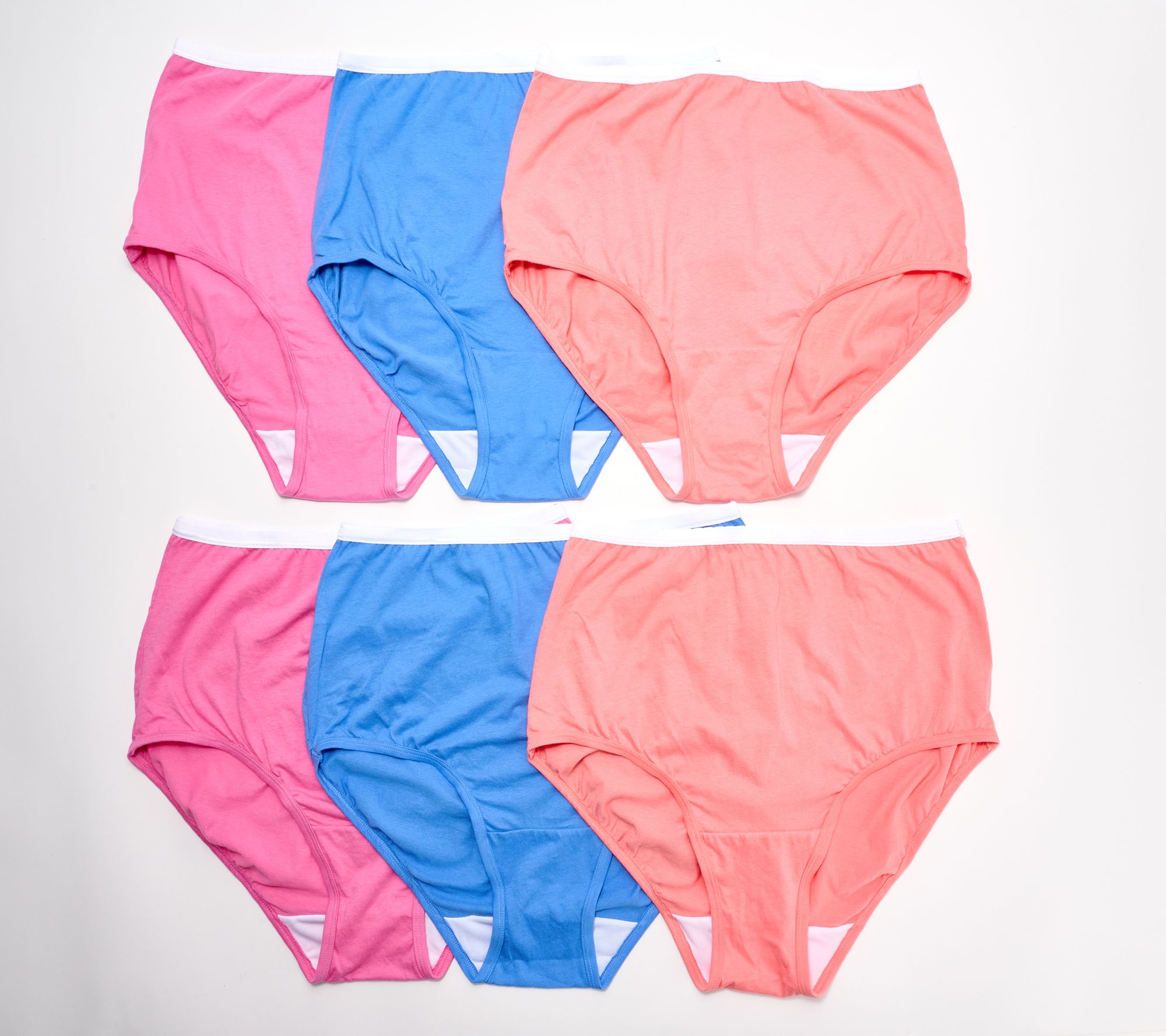 Breezies Original Cotton Brief Panties Set of 6