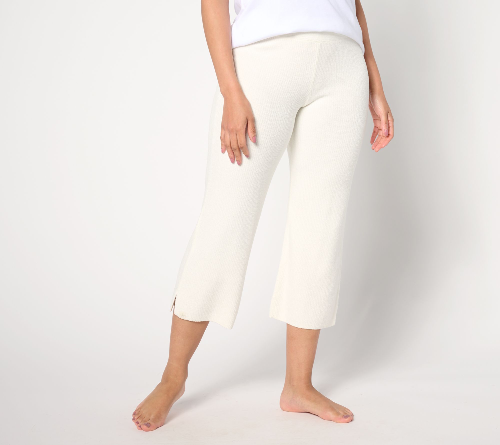 Barefoot Dreams Tall CozyChic Ultra Lite Ribbed Slit Crop Pant