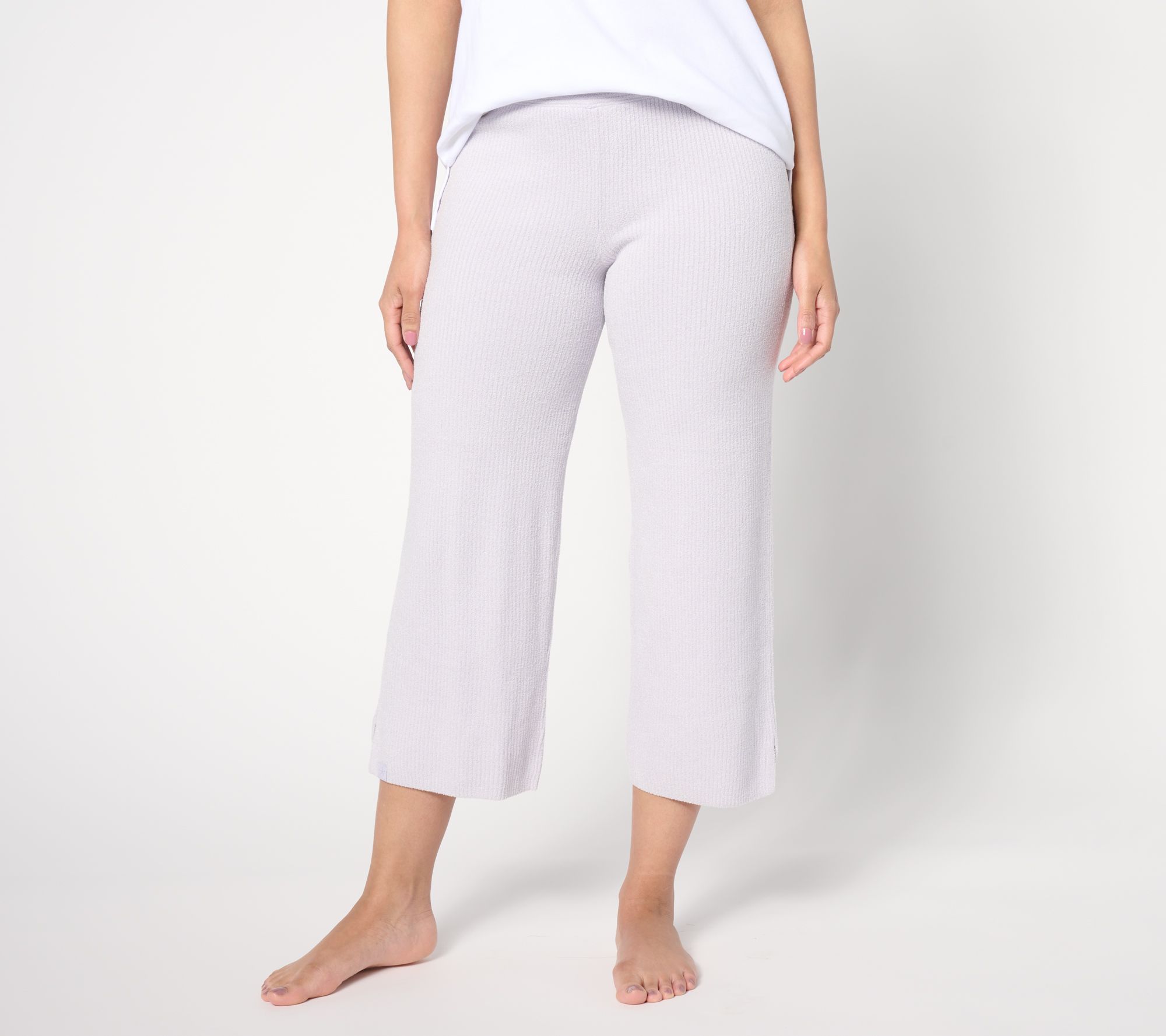Barefoot Dreams Tall CozyChic Ultra Lite Ribbed Slit Crop Pant