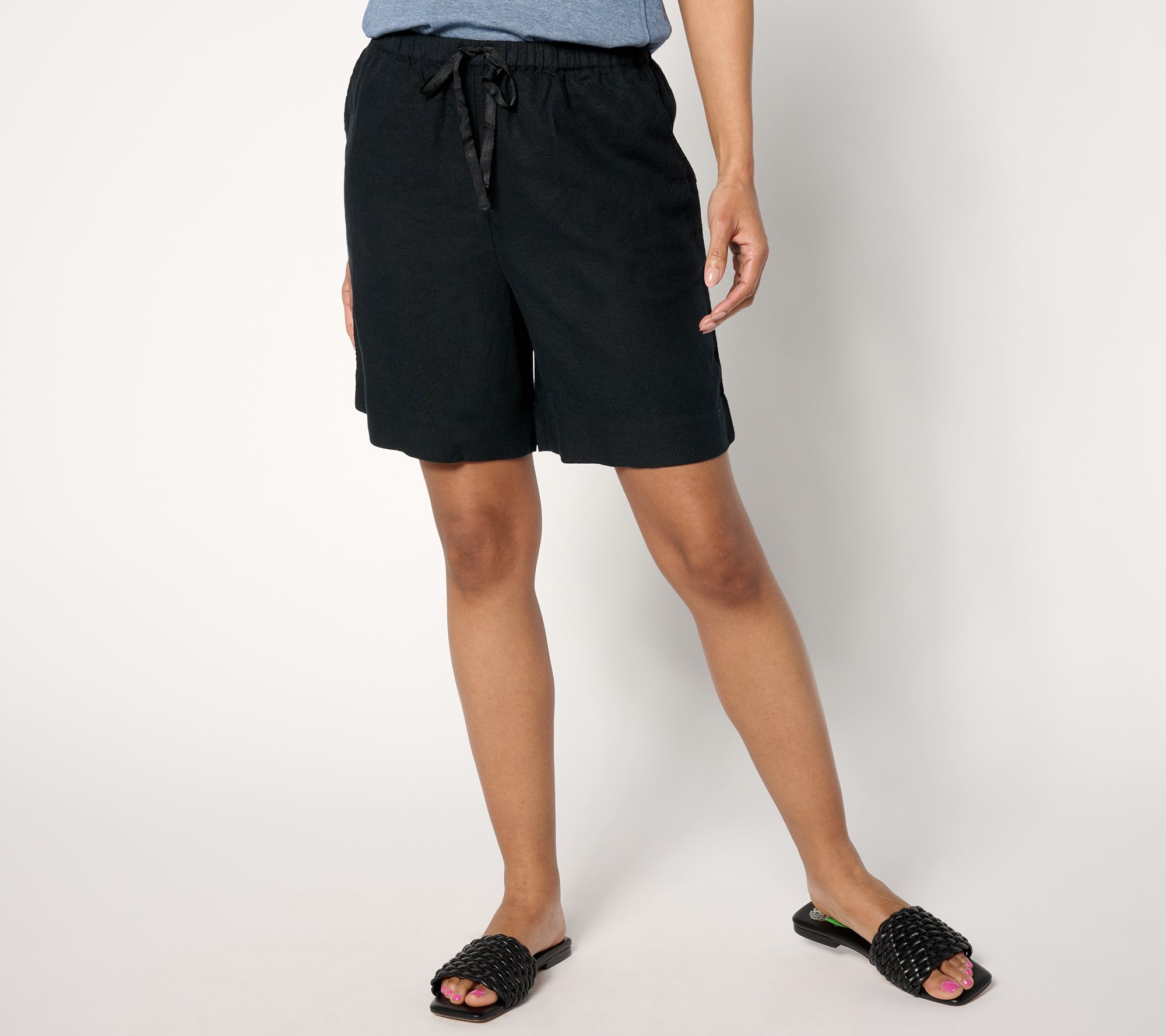 BEAUTIFUL by Lawrence Zarian Petite Linen Blend Short