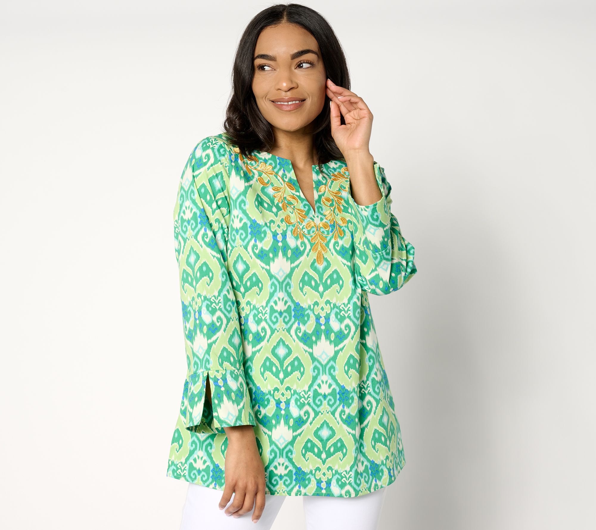 Bellisima by Kim Gravel Ibiza Ikat Boutique Soutache Tunic