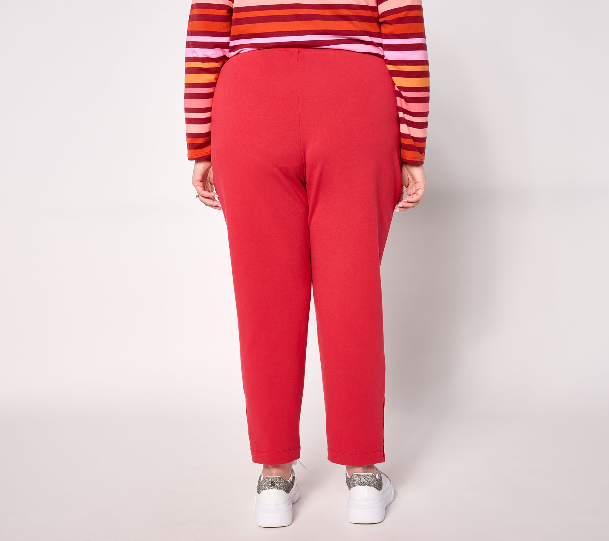 Sport Savvy Regular Brushed French Terry Pull-On Pant - QVC.com