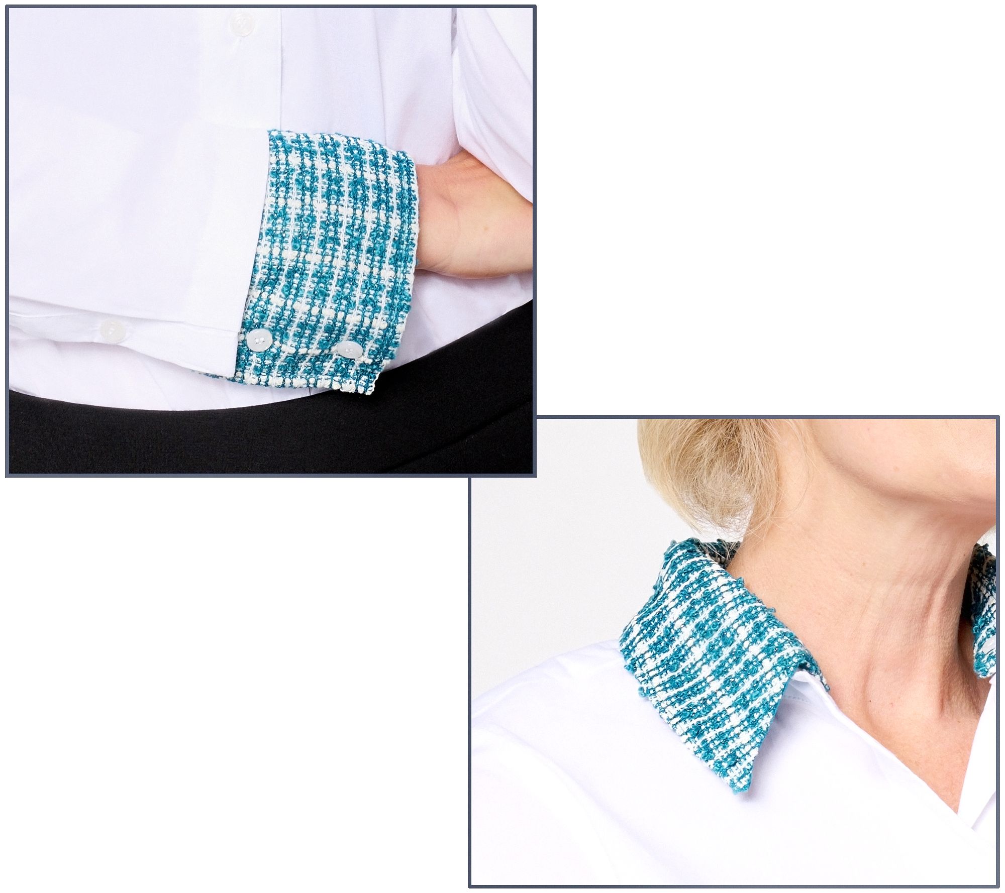 by Stacy London Addable Boucle Collar & Cuffs