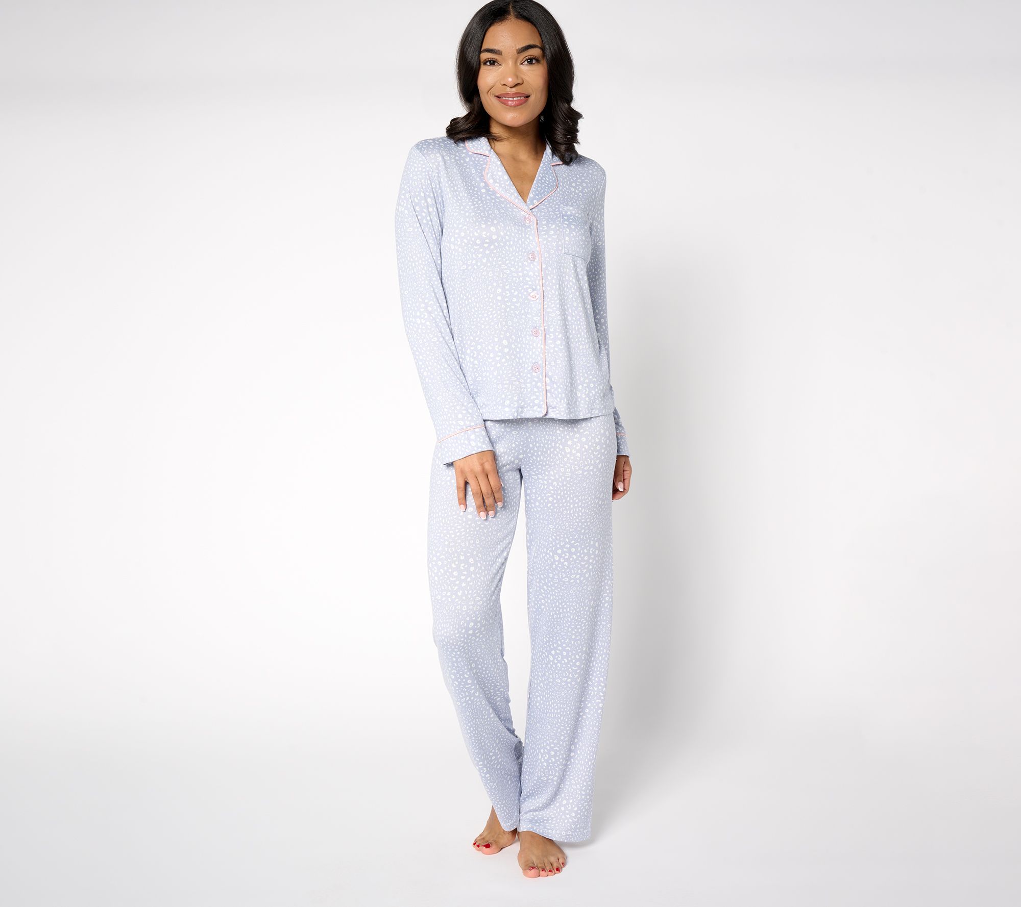 PJ Salvage X Cozy Zoe Butter Jersey Notch Collar Pajama Set