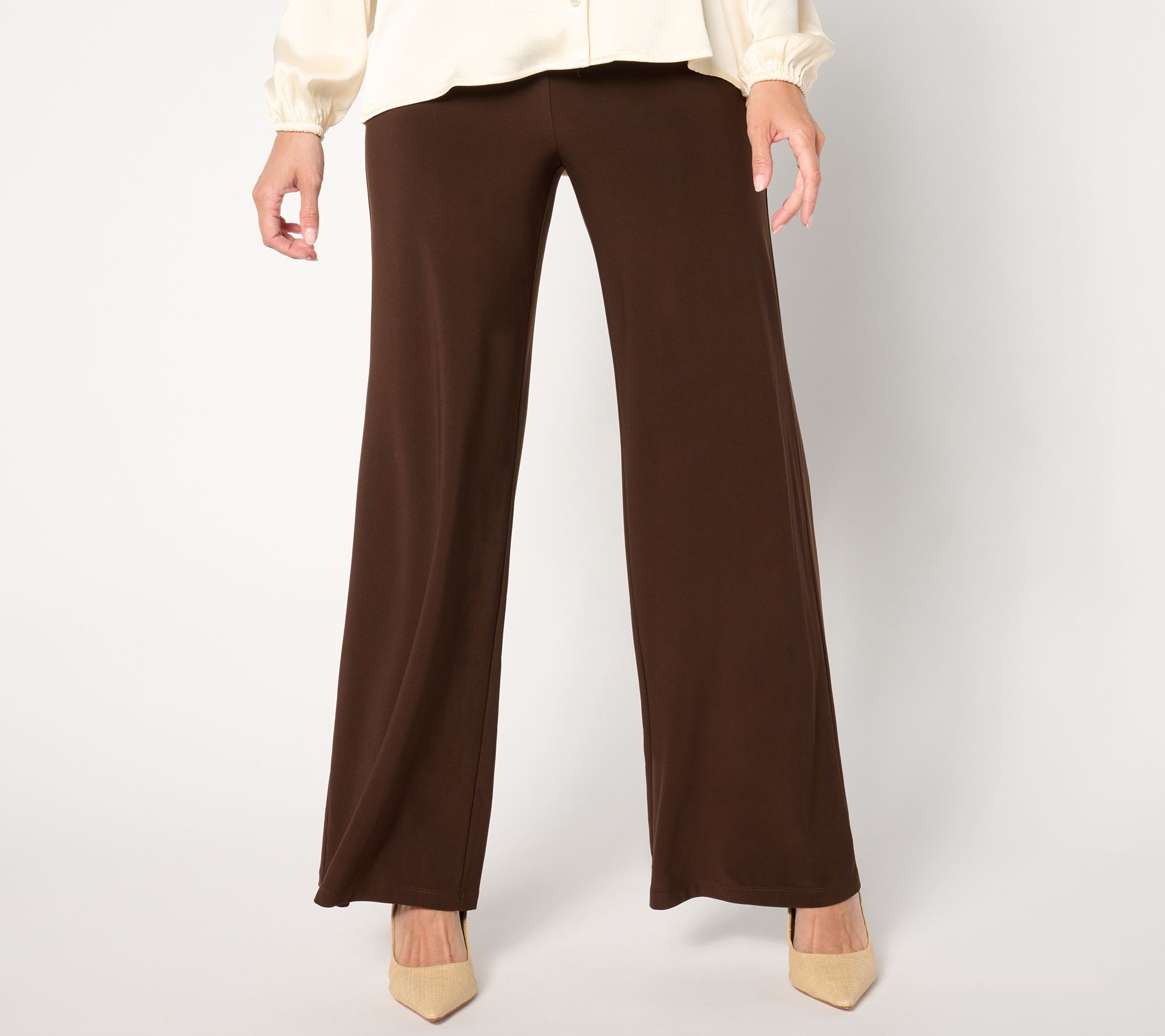 Dennis Basso Petite Italia Knit Pull-On Pants
