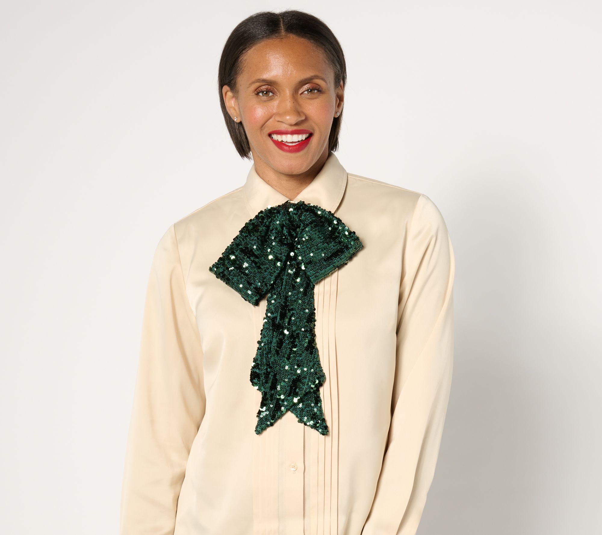 by Stacy London Adjustable Addable Sequin Bow