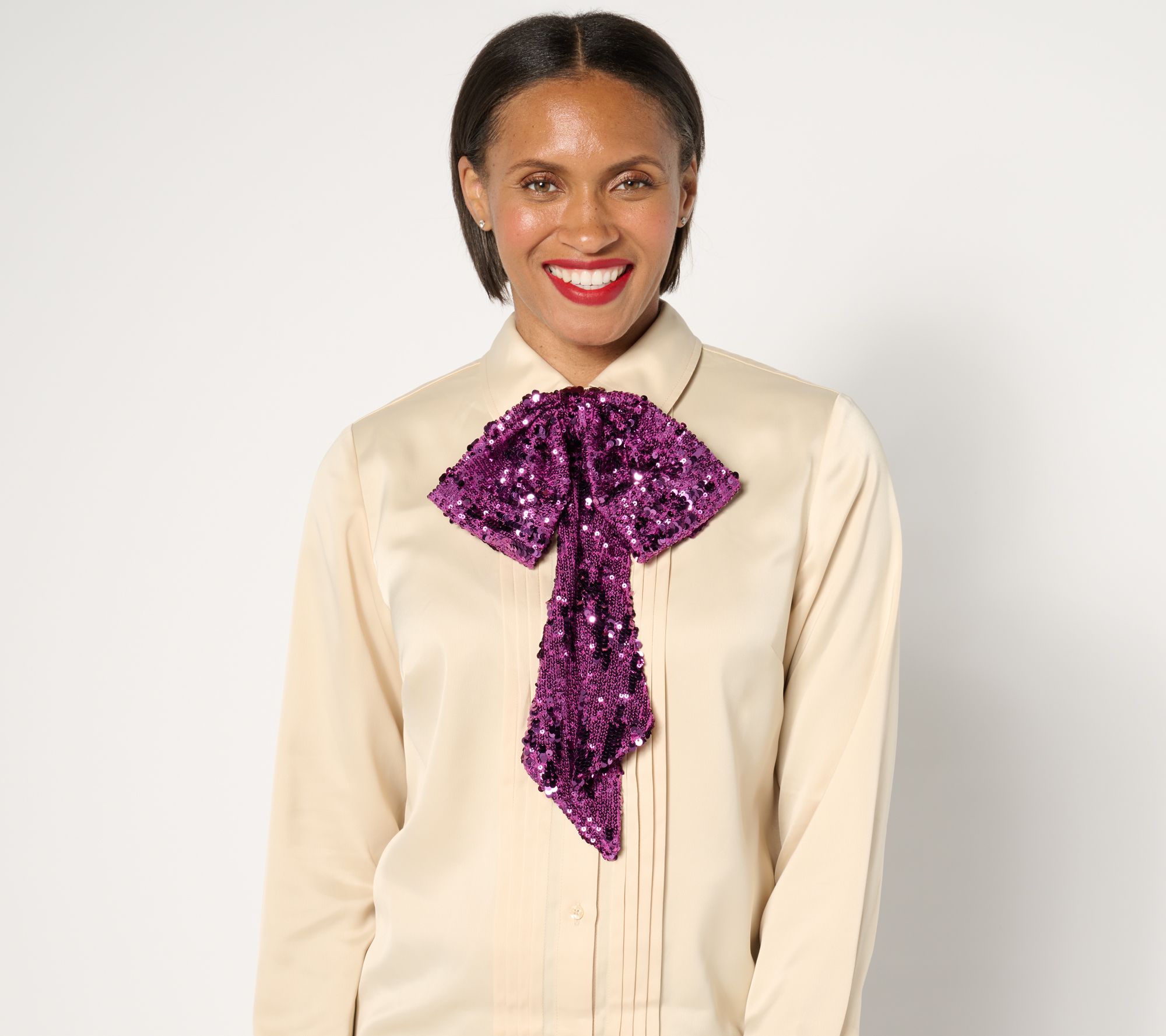 by Stacy London Adjustable Addable Sequin Bow