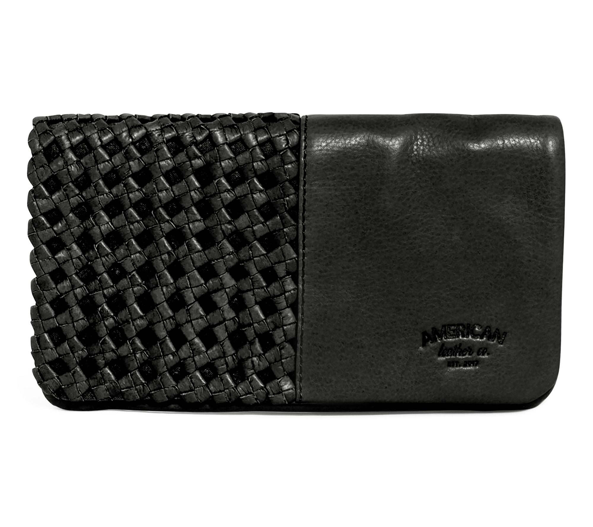 American Leather Co. Webster Woven Leather Bifold Wallet