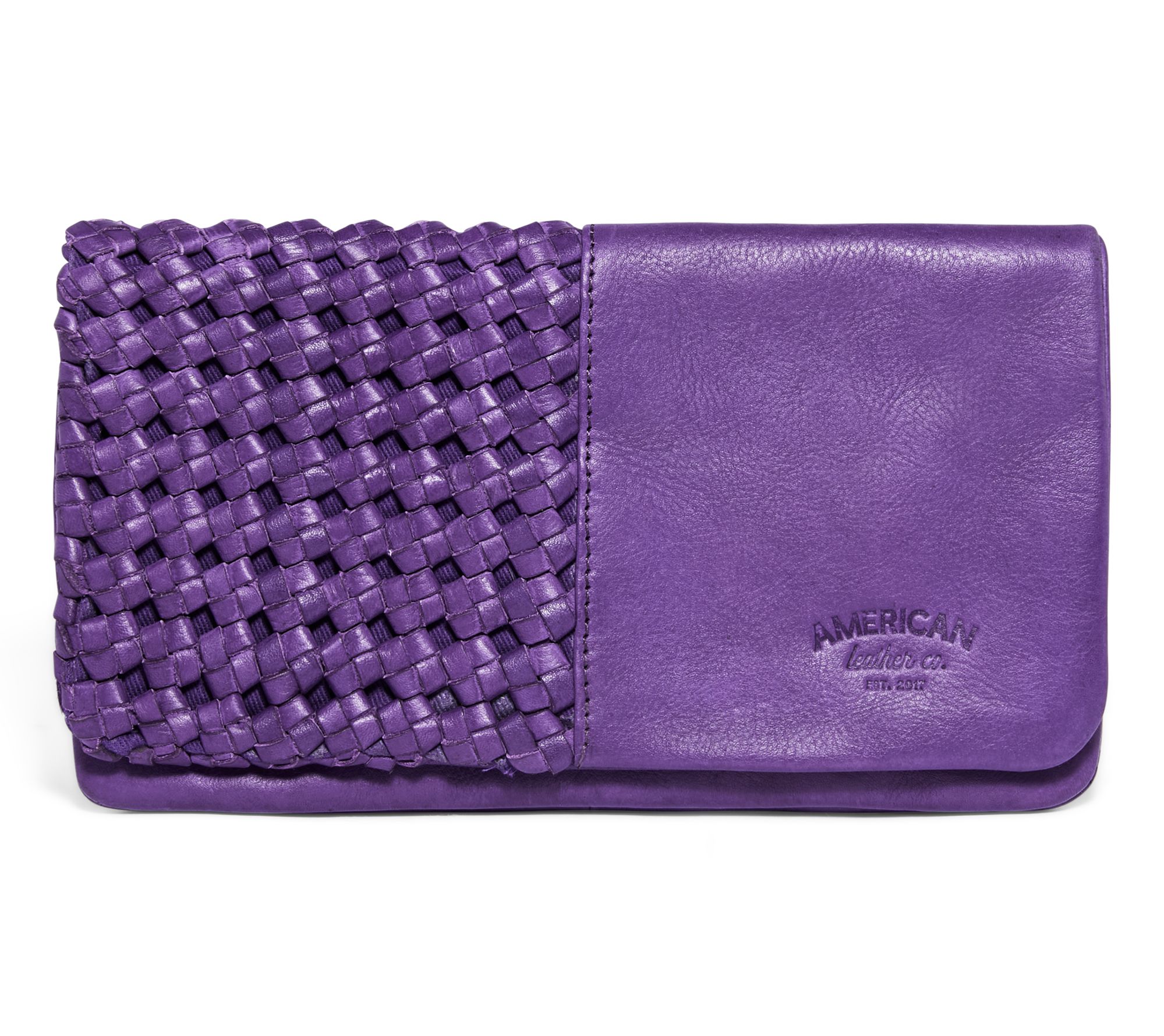 American Leather Co. Webster Woven Leather Bifold Wallet