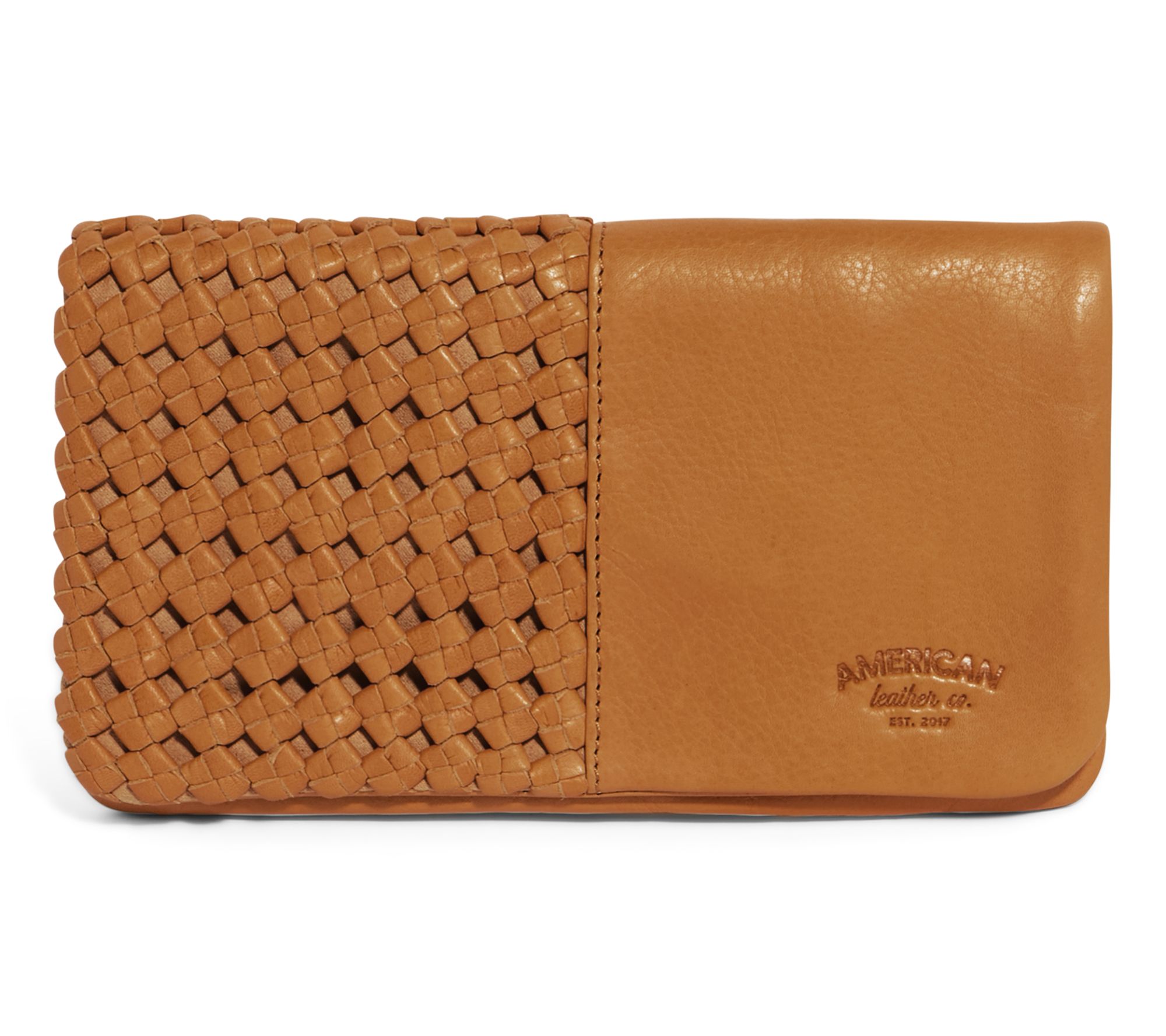 American Leather Co. Webster Woven Leather Bifold Wallet