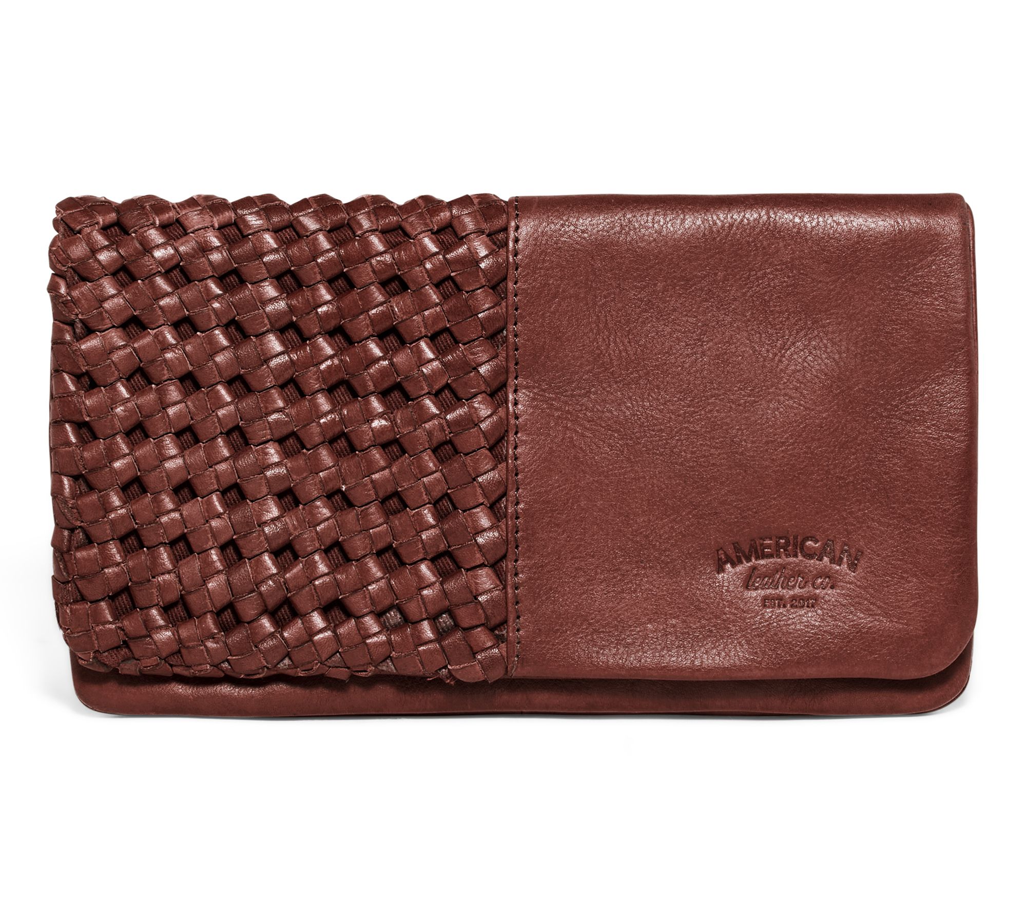 American Leather Co. Webster Woven Leather Bifold Wallet