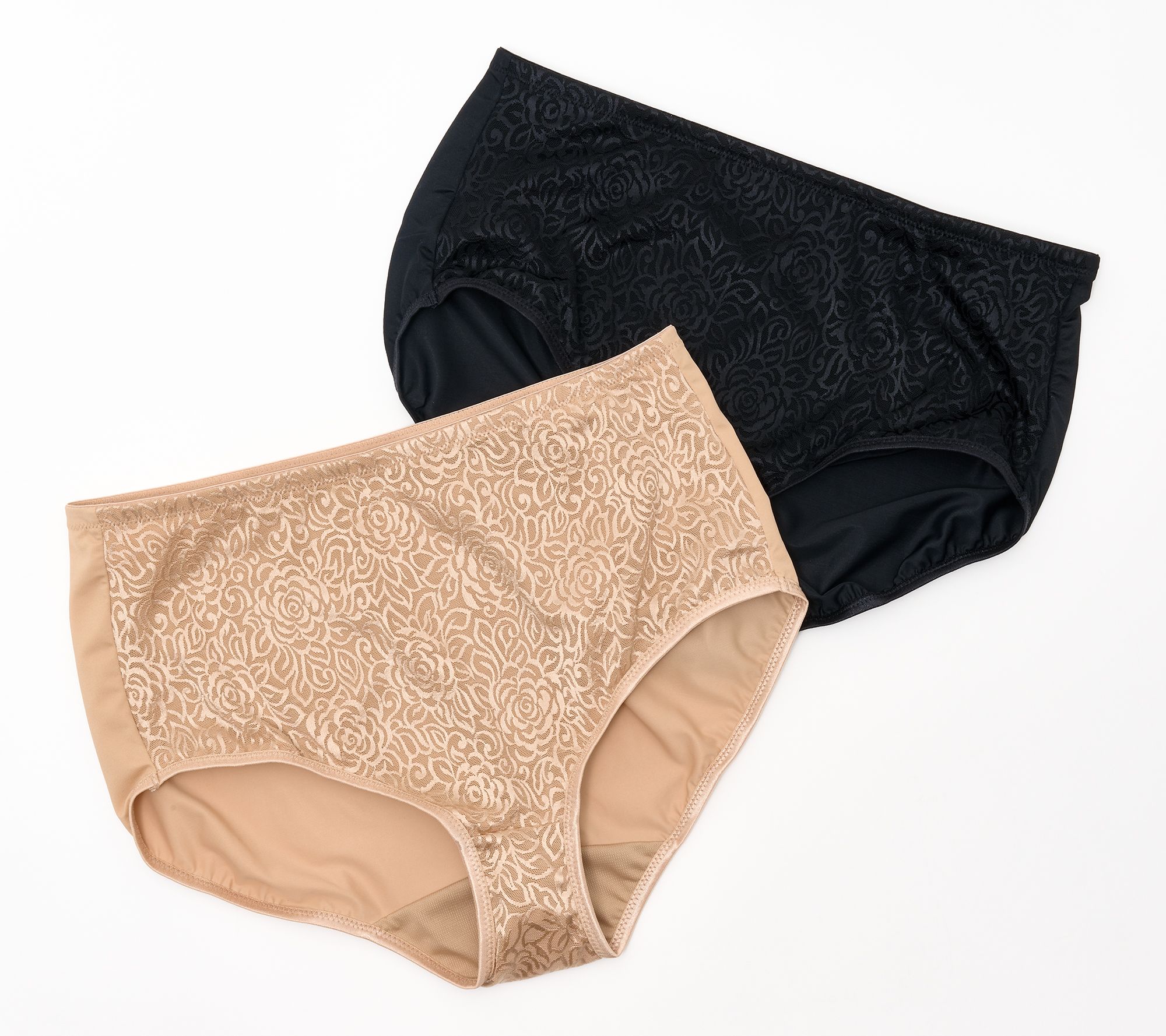 Breezies Wild Rose High Waisted Shaping Brief Set of 2