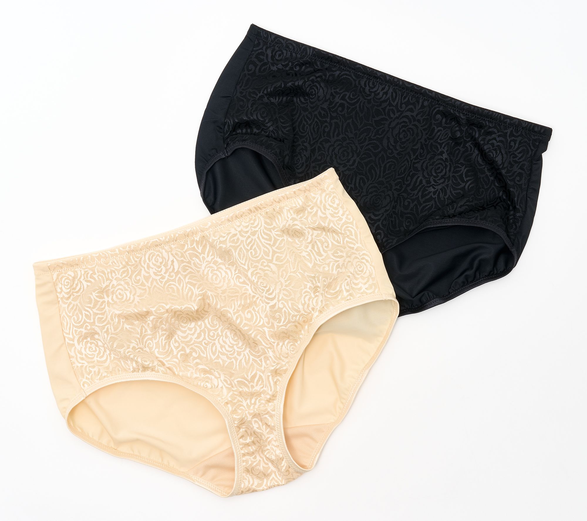 Breezies Wild Rose High Waisted Shaping Brief Set of 2
