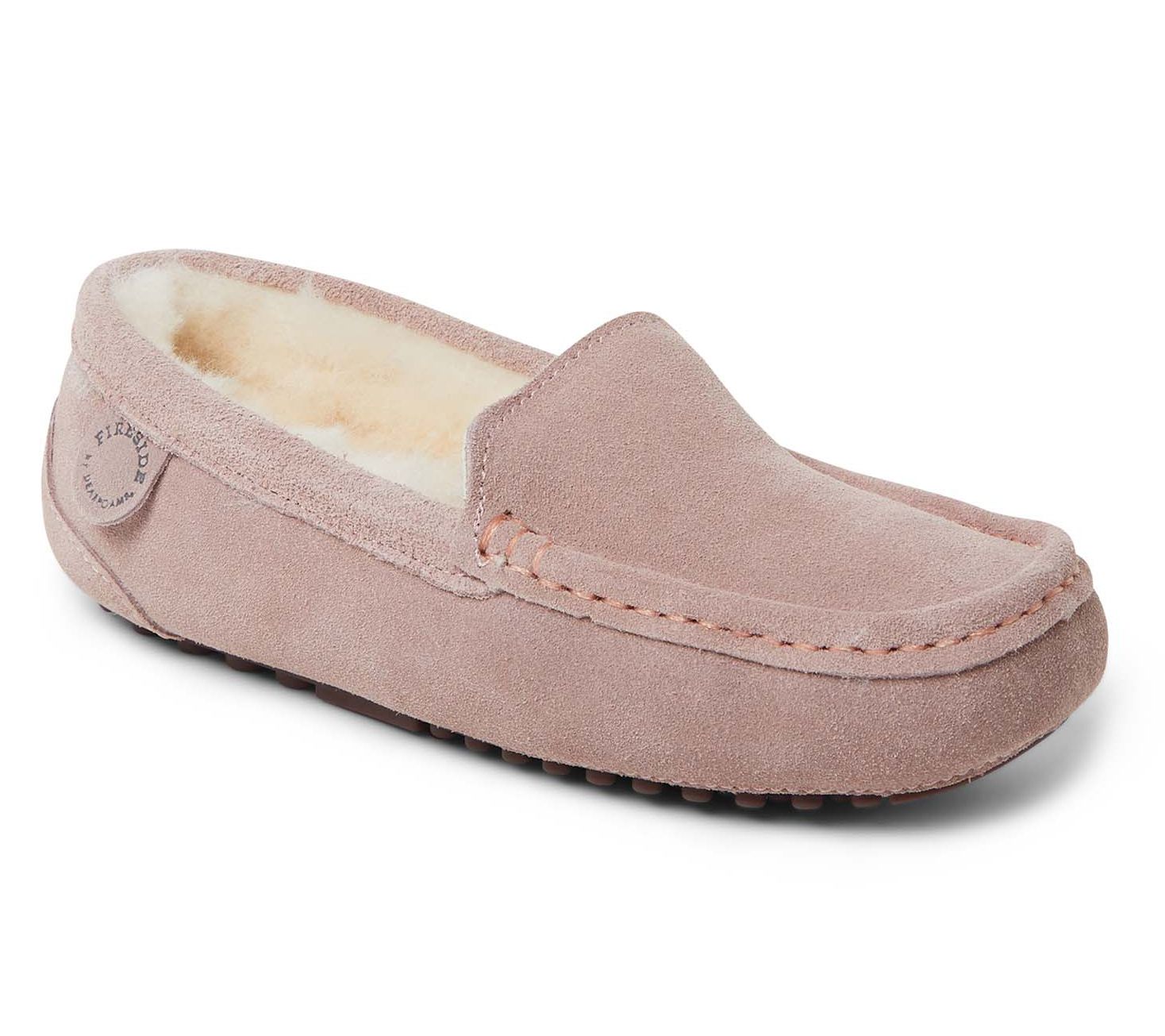 Fireside by Dearfoams Women's Genuine ShearlingMoccasin - Mel