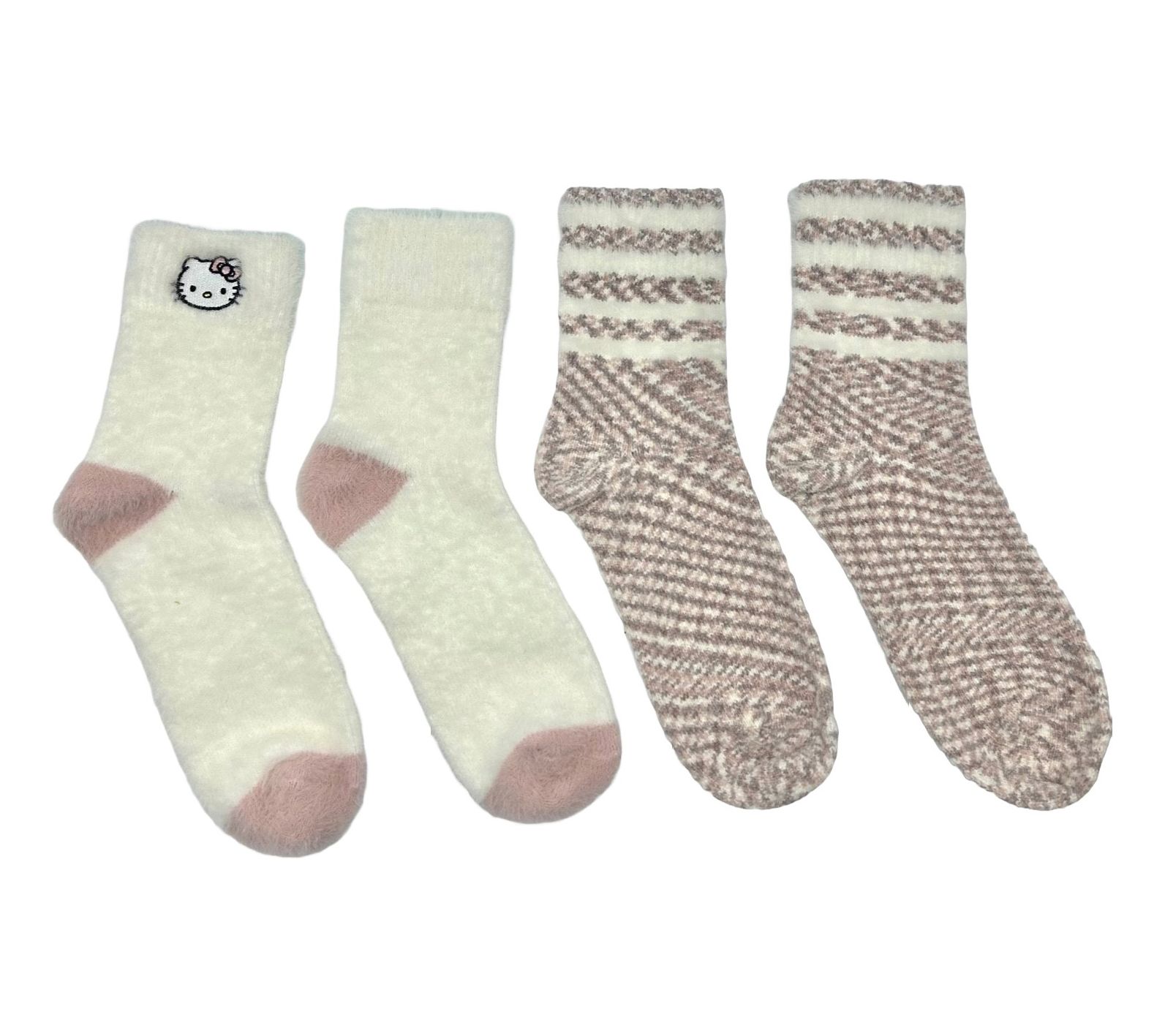 Ladies' Set of 2 Character Cozy Crew Socks