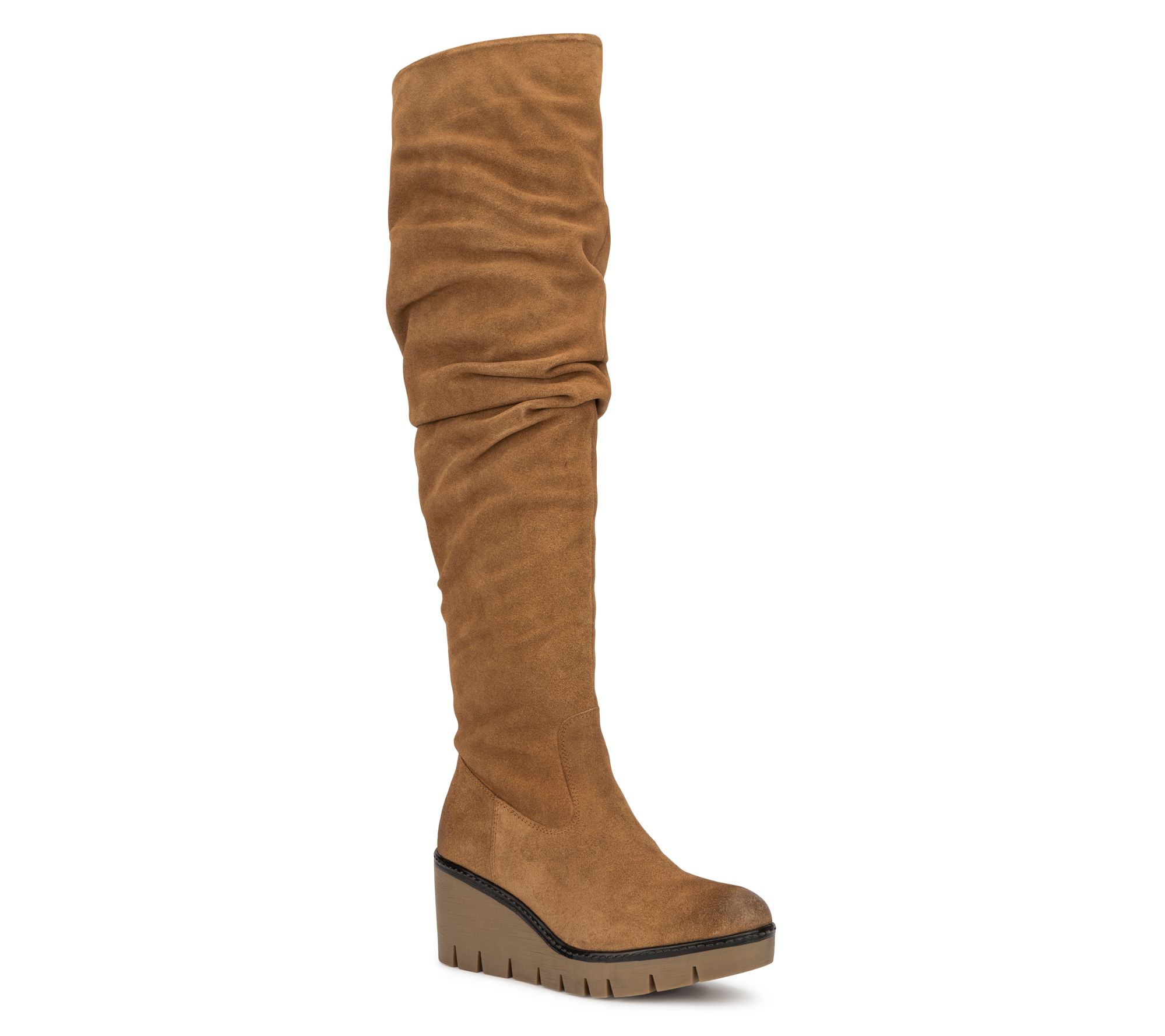 Vintage Foundry Co. Women's Maisie Tall Suede Wedge Boot