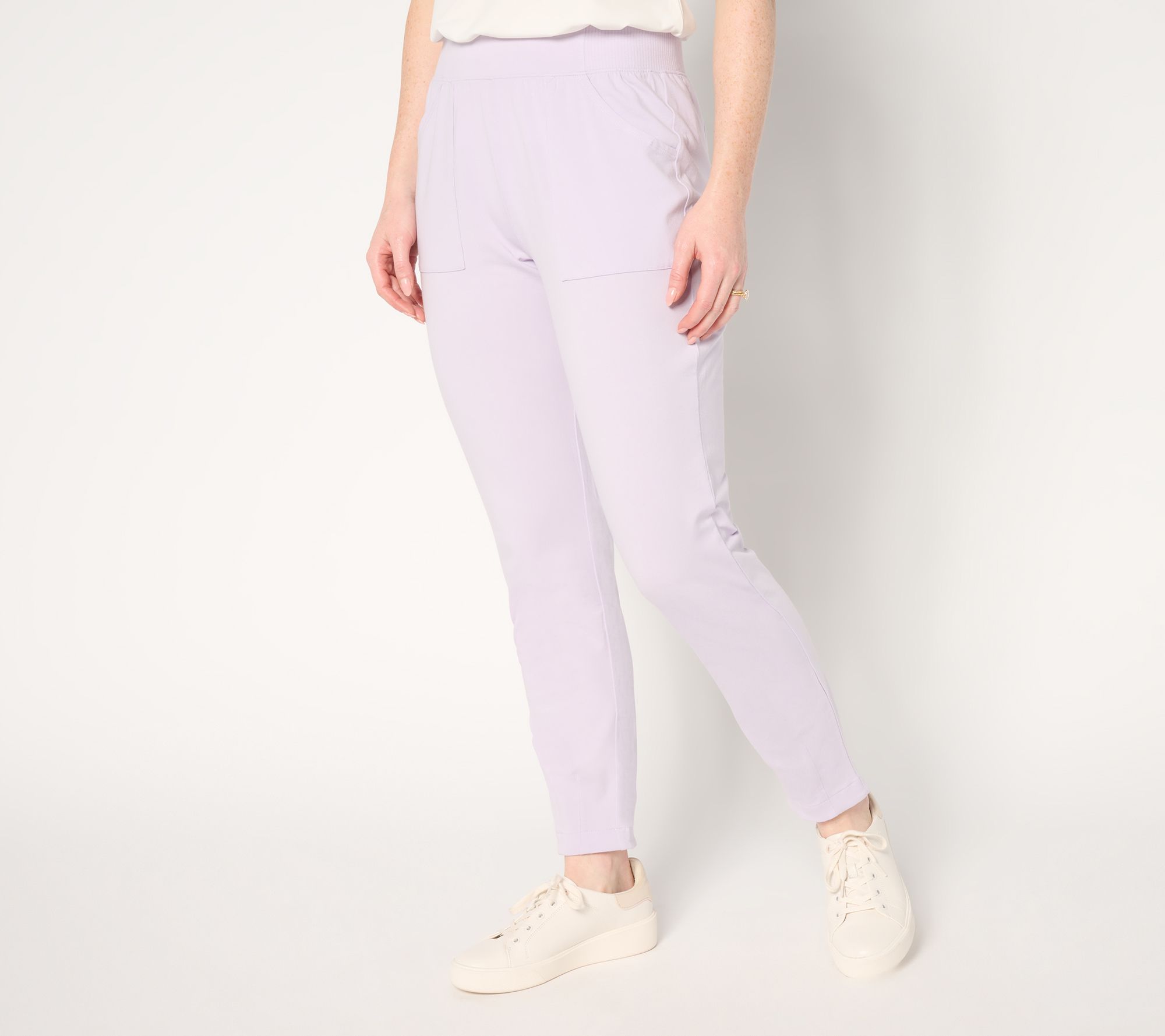 AnyBody Tall Cozy Knit Ankle Pants with Darted Hem