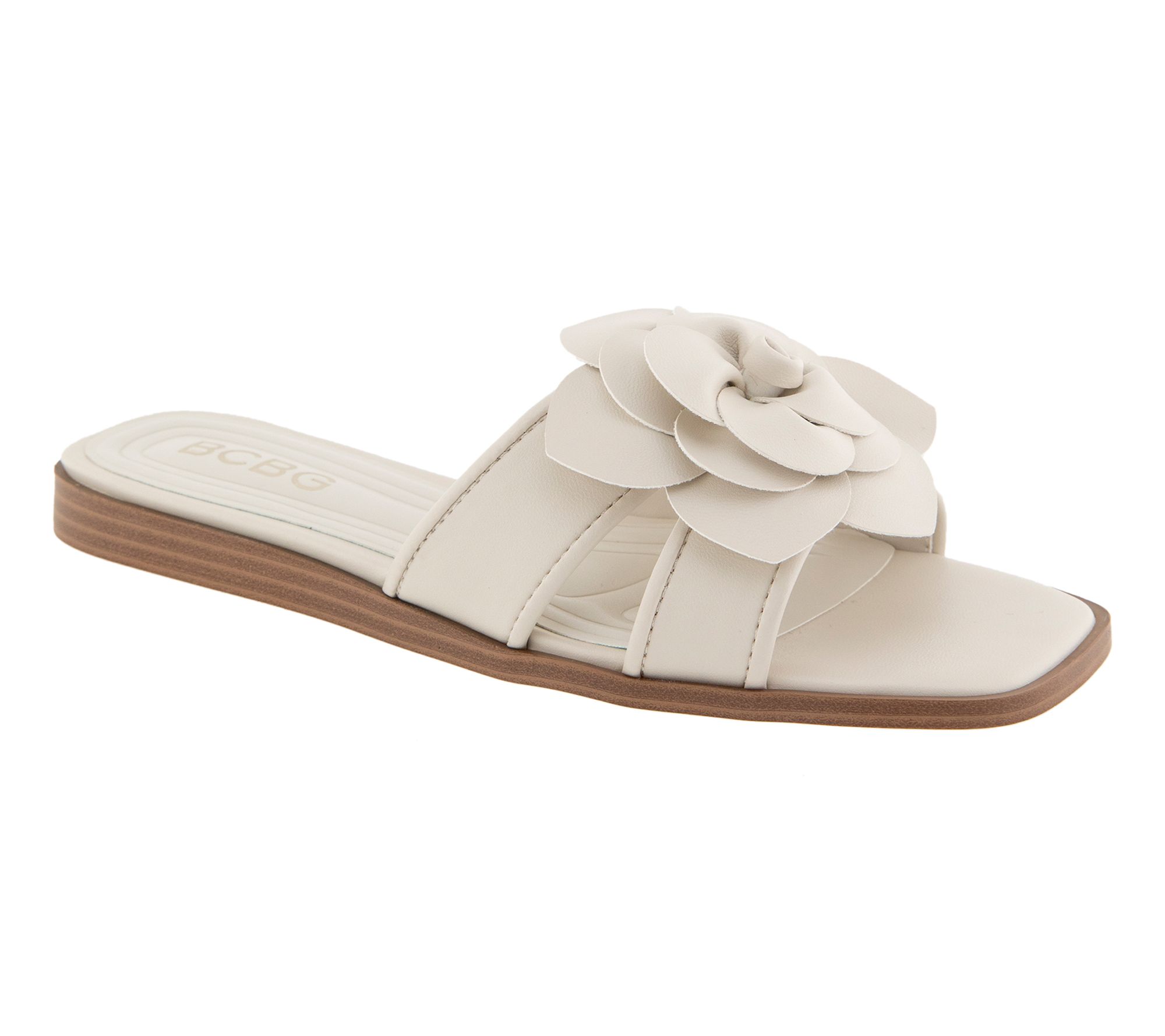 BCBGeneration Mazey Floral Slip-On Flat Sandal